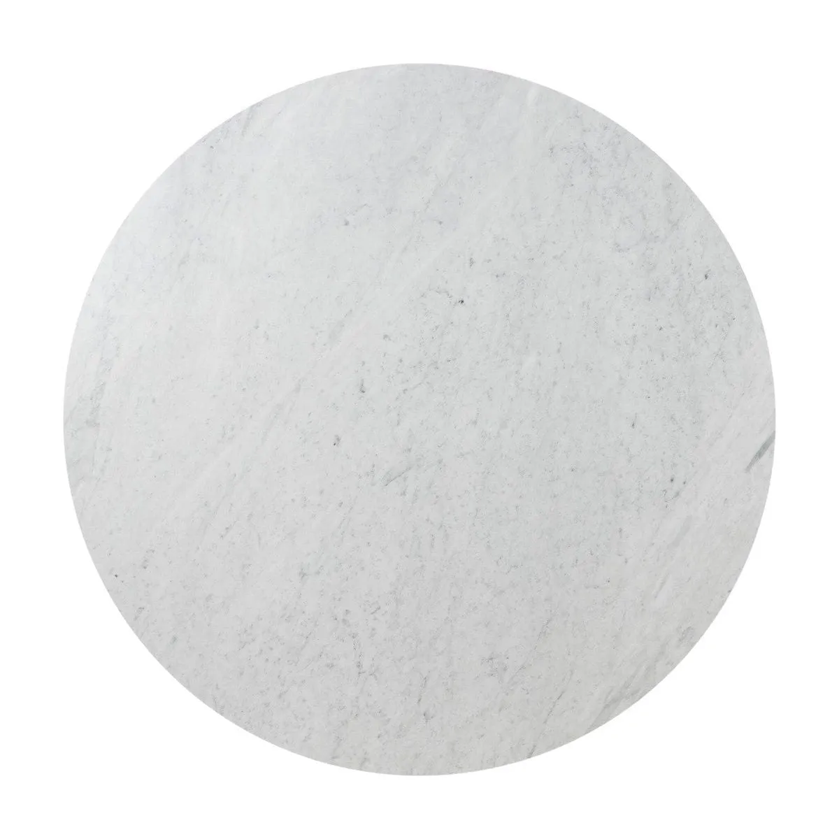 Amadis Coffee Table - Italian White Marble w/ Smoked Black Base
