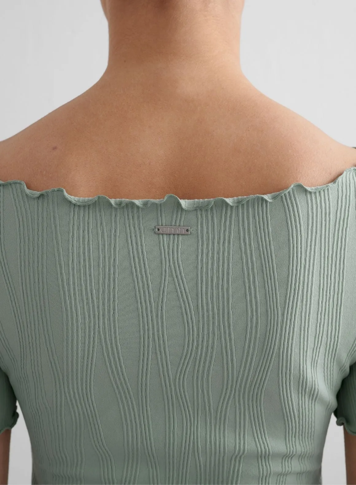 Aqua Tulip Short Sleeve Top