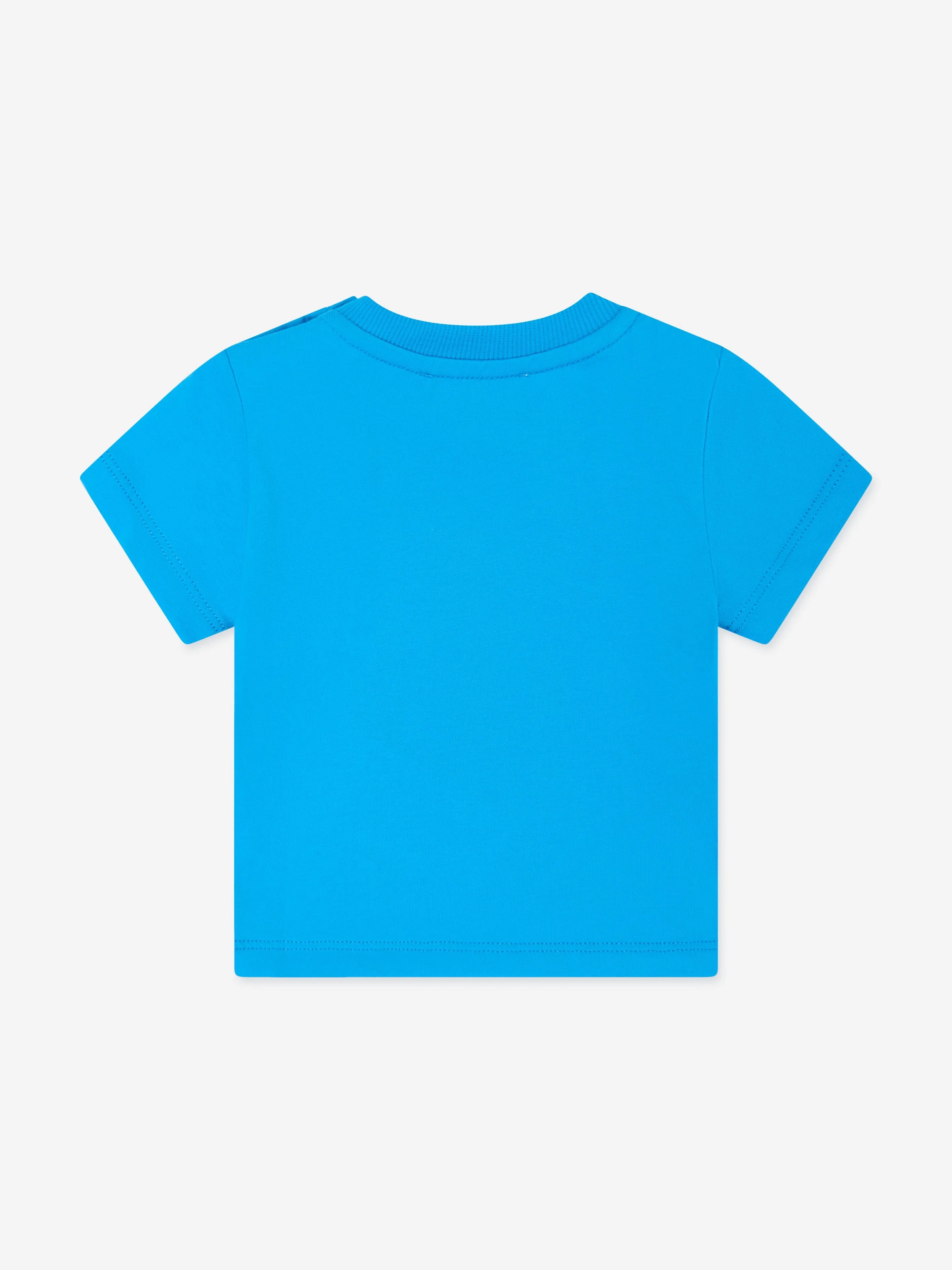 Baby Boys Teddy Bear Logo T-Shirt in Blue