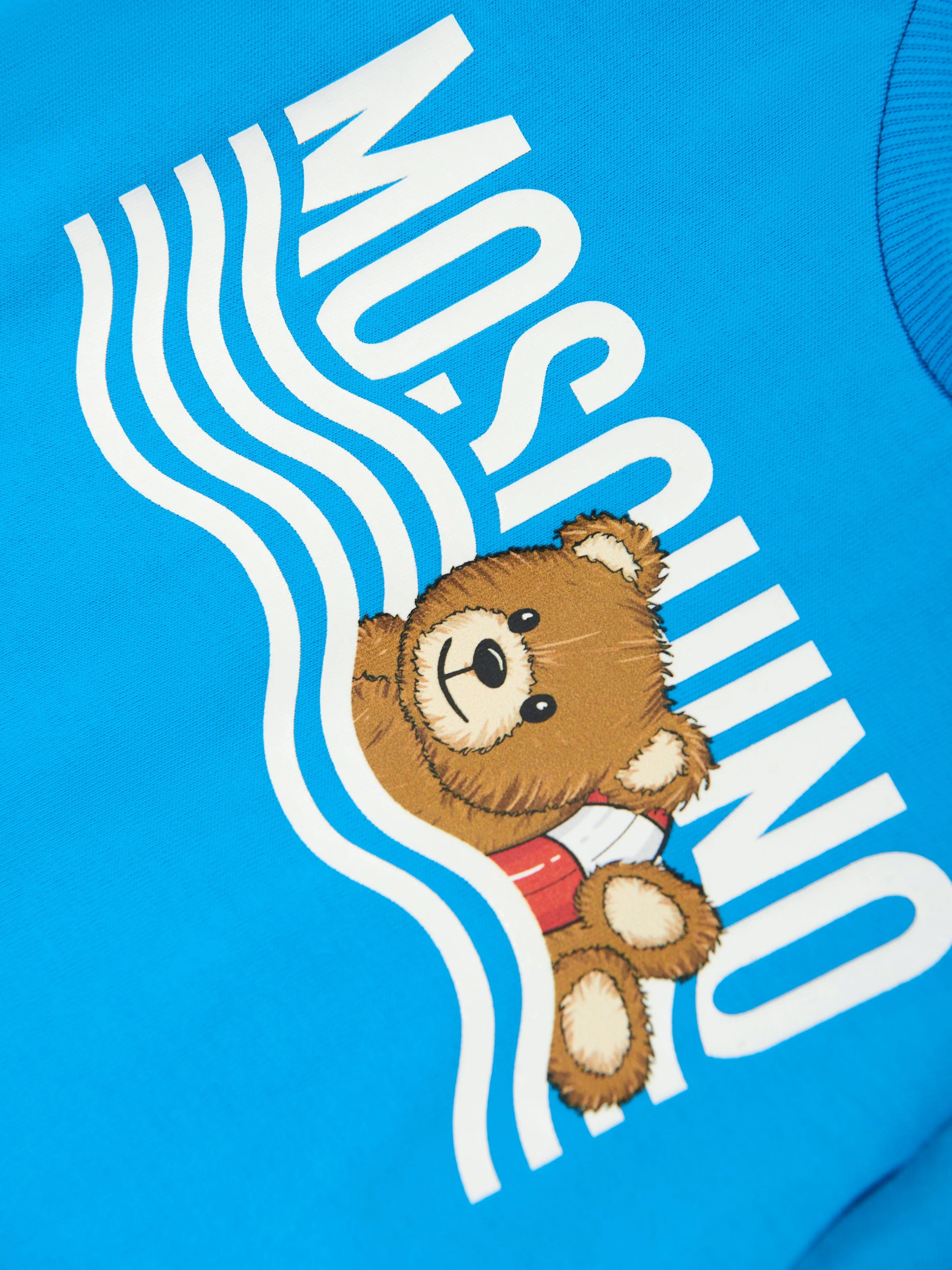 Baby Boys Teddy Bear Logo T-Shirt in Blue