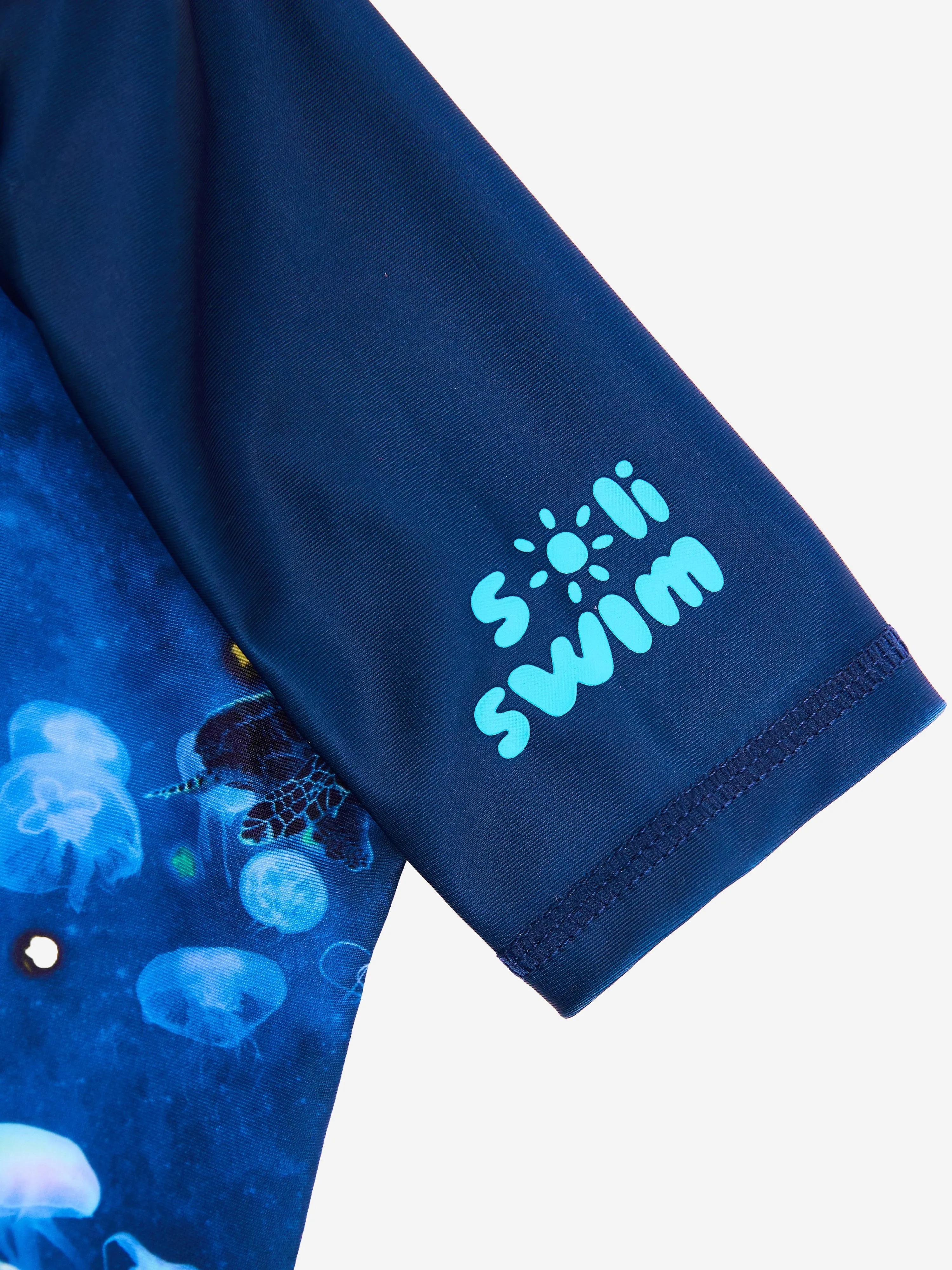 Baby Boys Turtle Sun Suit in Blue (UPF50 )