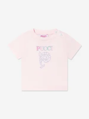 Baby Girls Logo T-Shirt in Pink