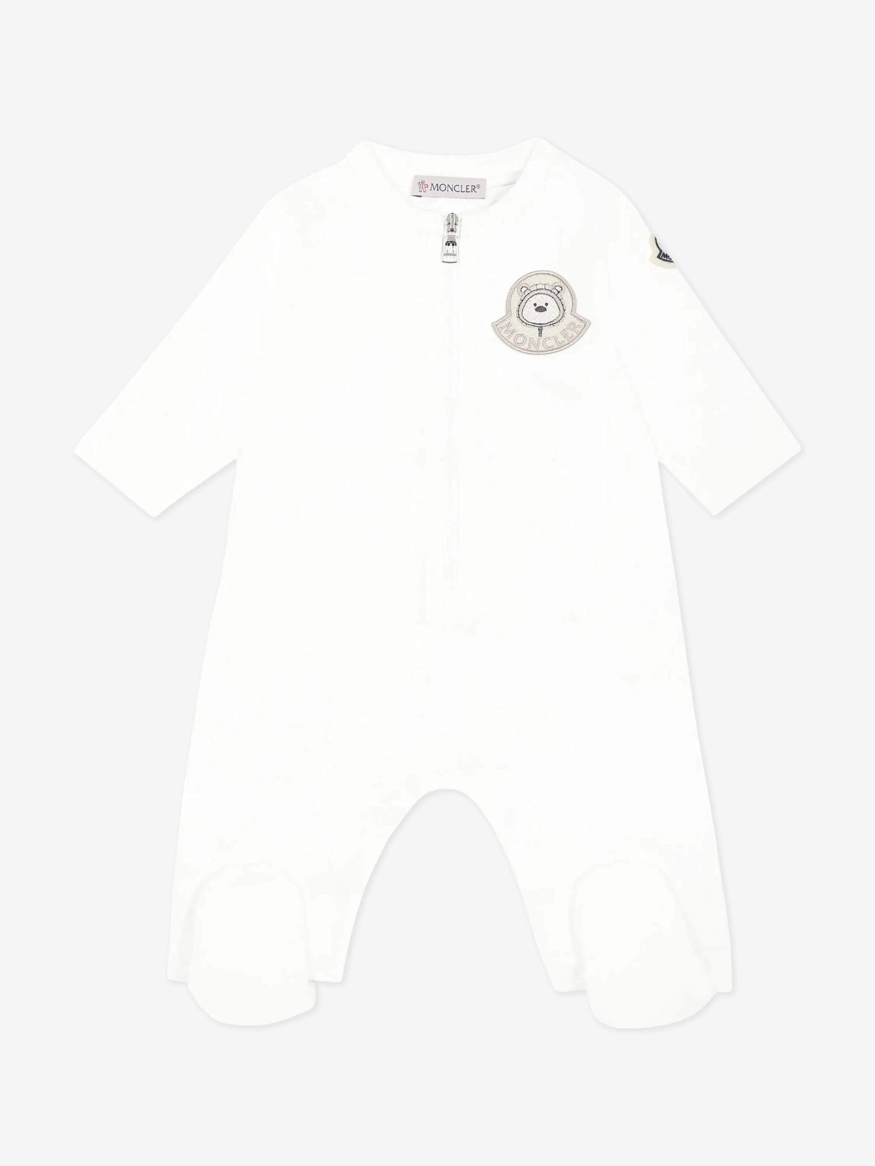Baby Logo Romper in Ivory