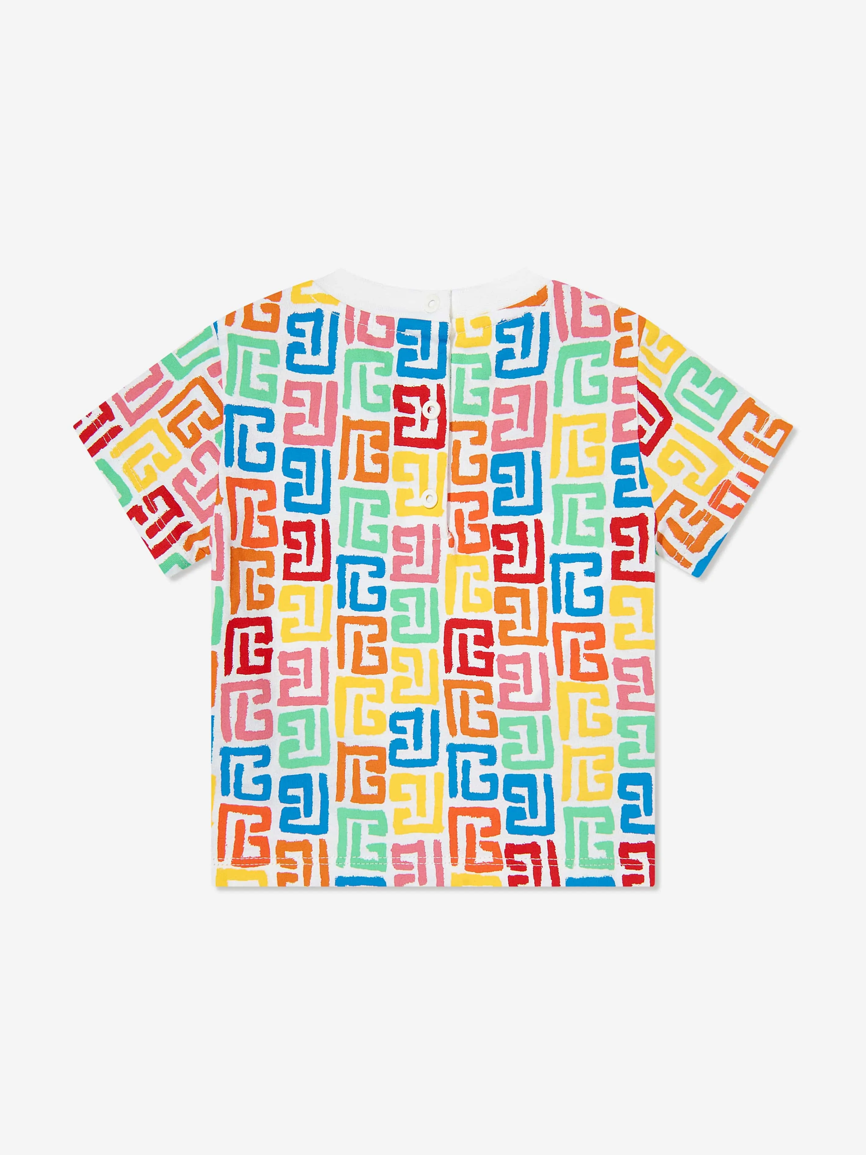 Balmain Baby Boys Monogram T-Shirt in Multicolour