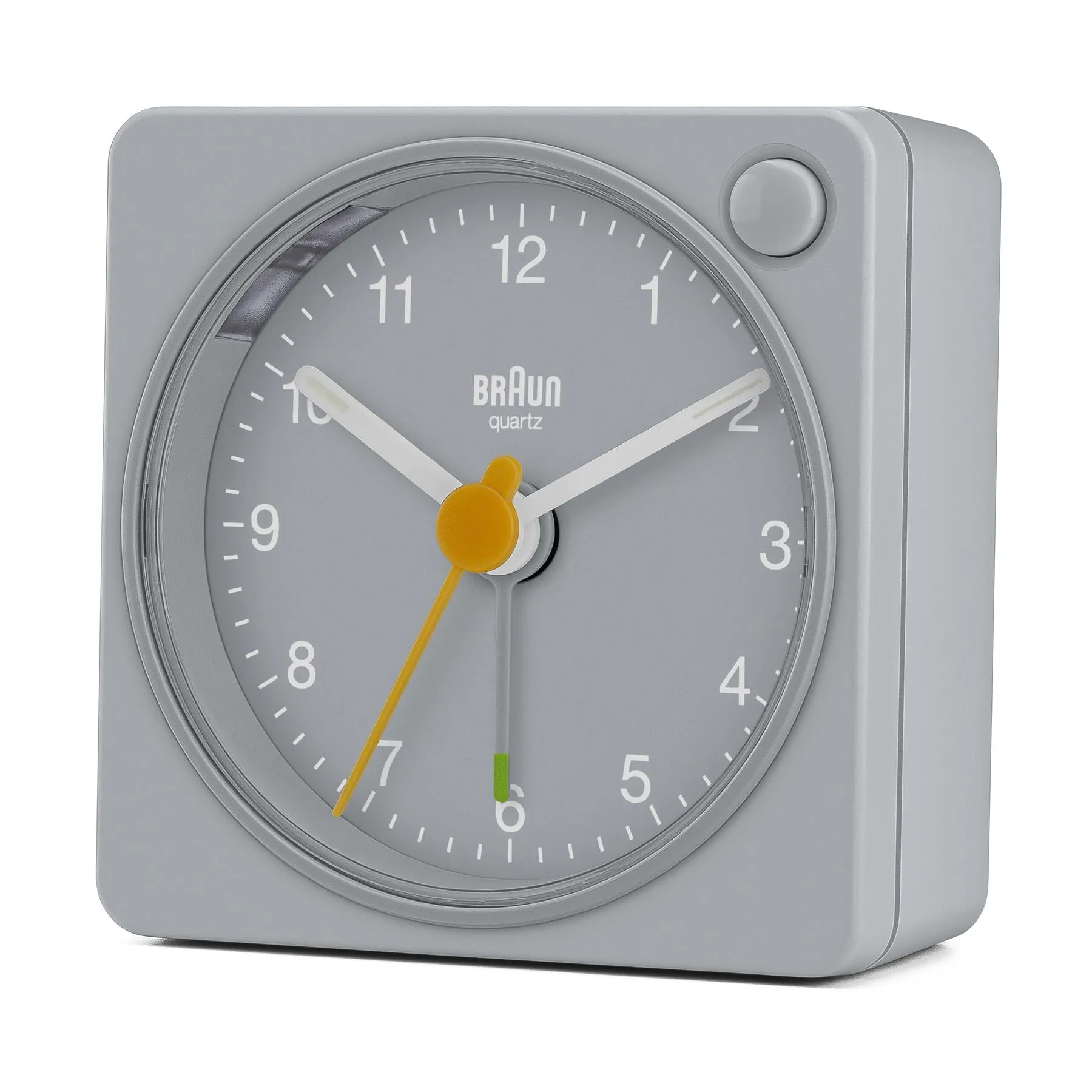 BC02X Braun classic analogue travel alarm clock - grey