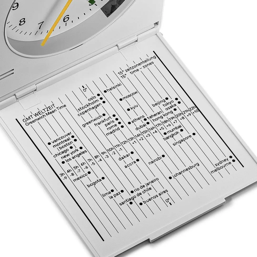 BC05 Braun travel analogue alarm clock- white