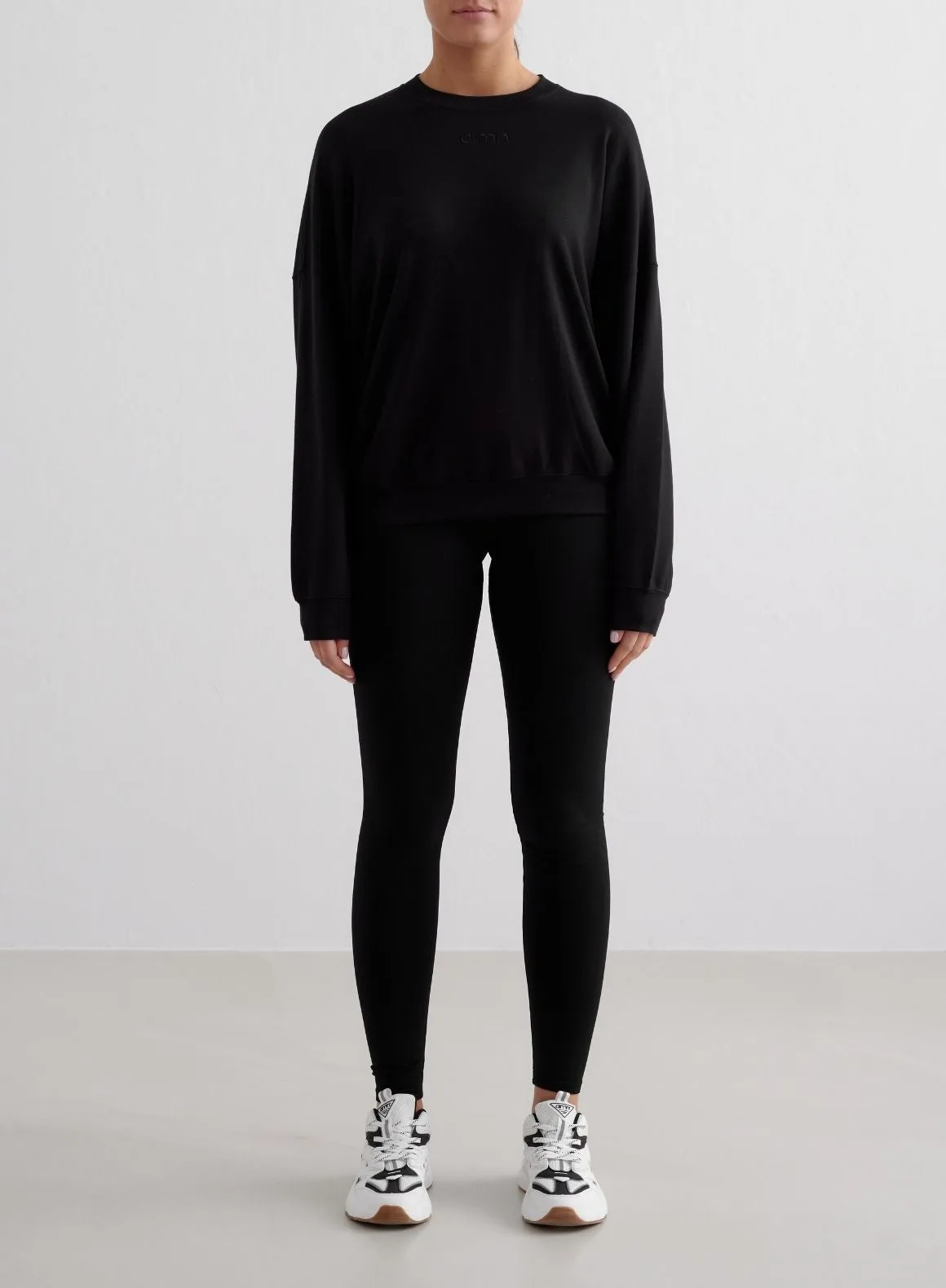 Black Comfy Modal Sweatshirt