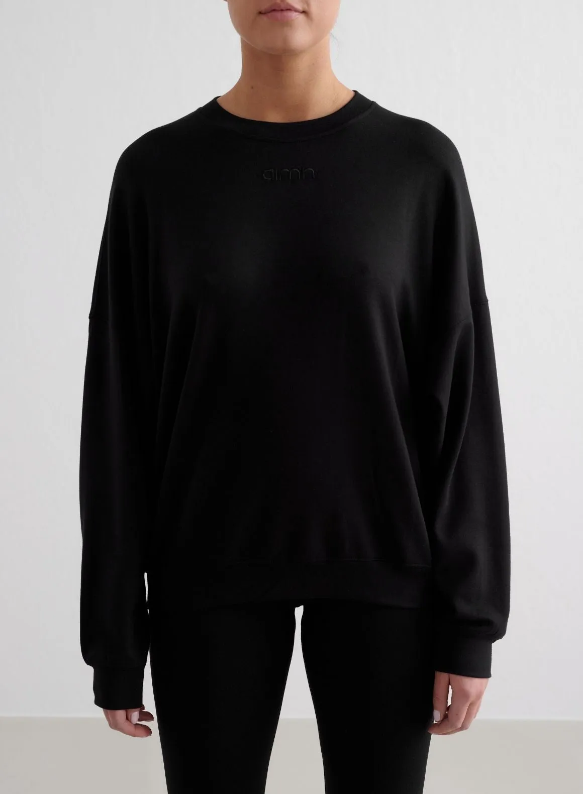 Black Comfy Modal Sweatshirt