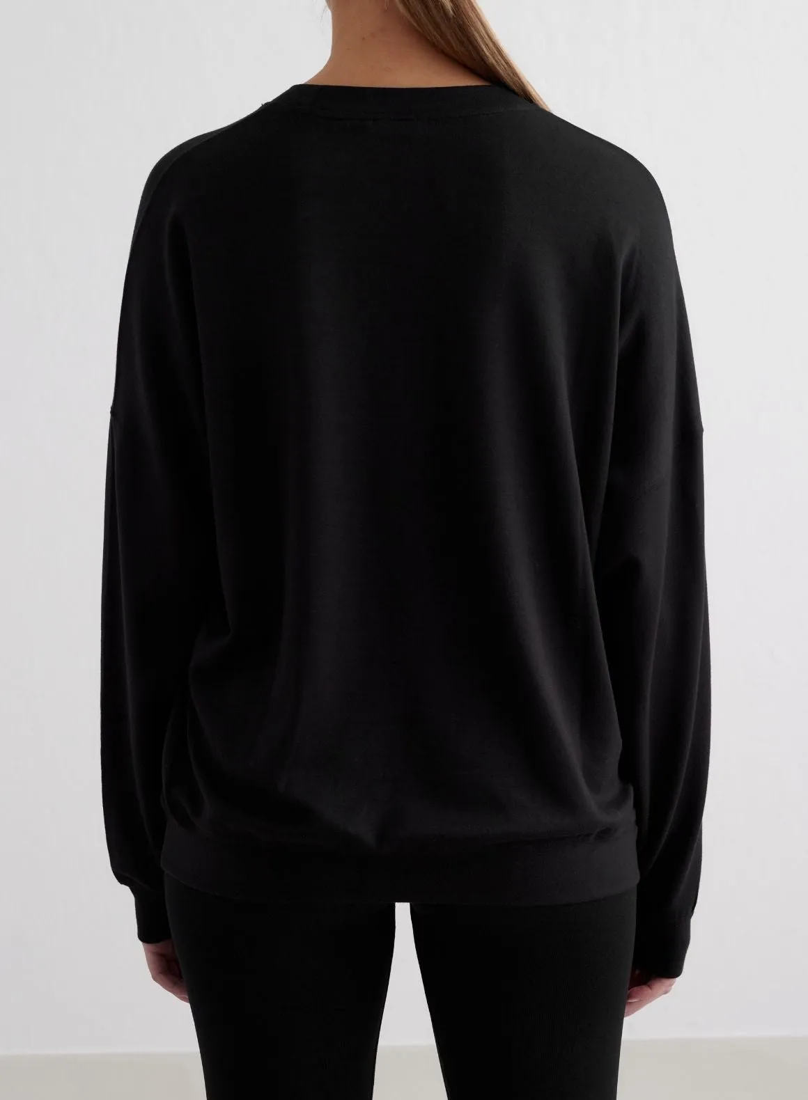 Black Comfy Modal Sweatshirt