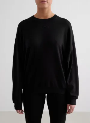 Black Comfy Modal Sweatshirt
