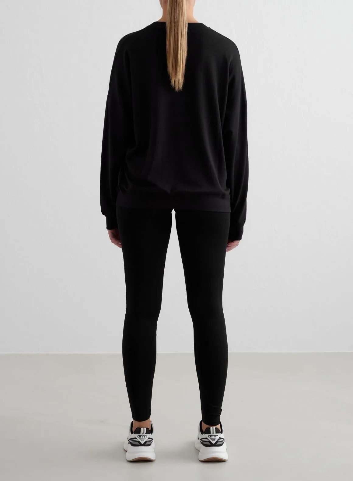 Black Comfy Modal Sweatshirt