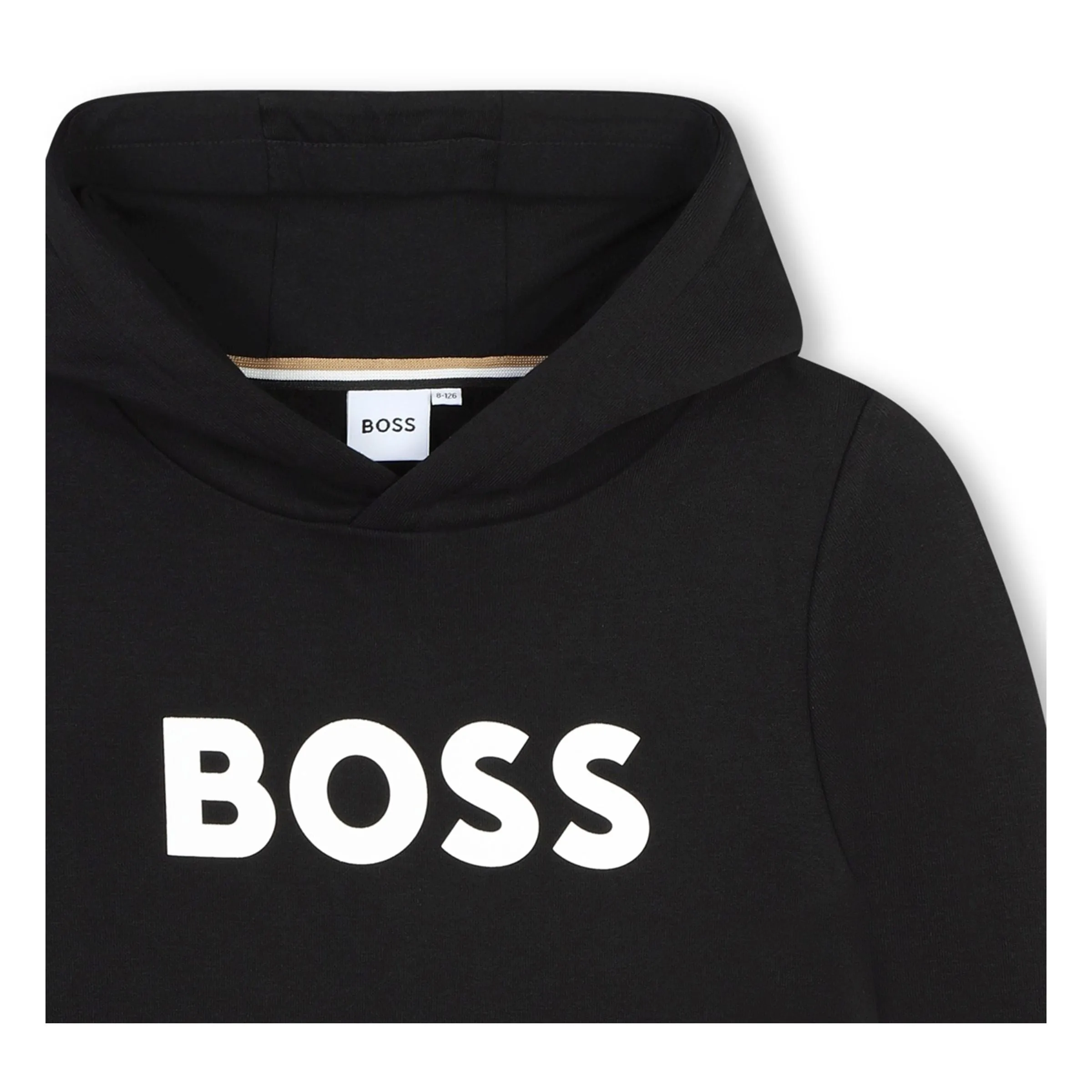 Black Hooded Logo Sweatshirt