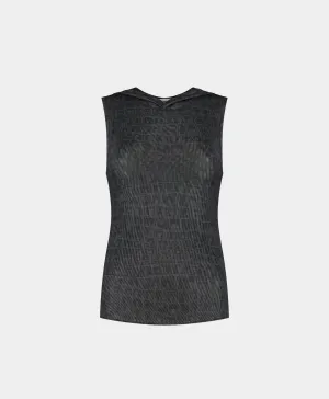Black Oyster Digital Croc Top