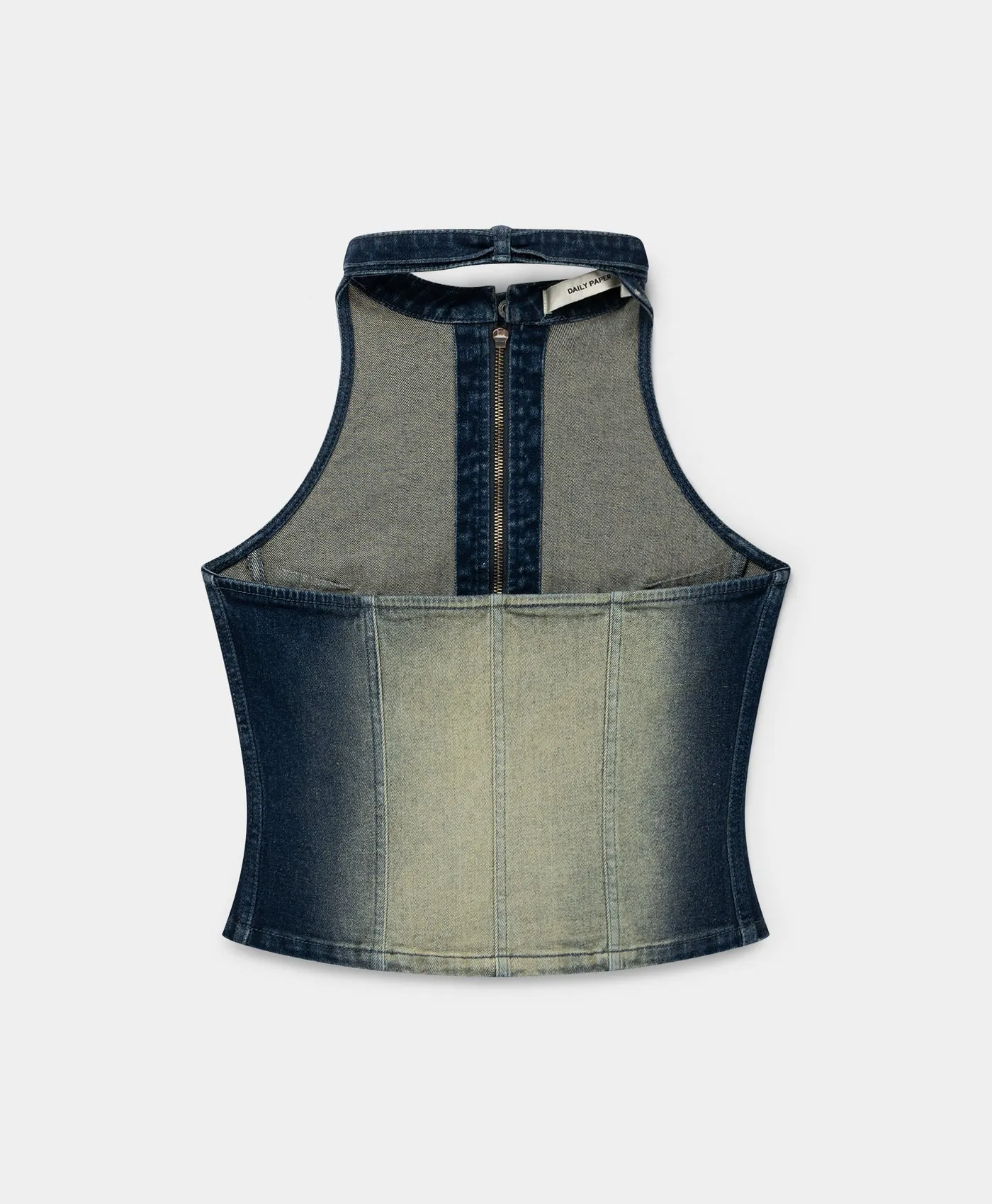 Bleached Denim Blue Top
