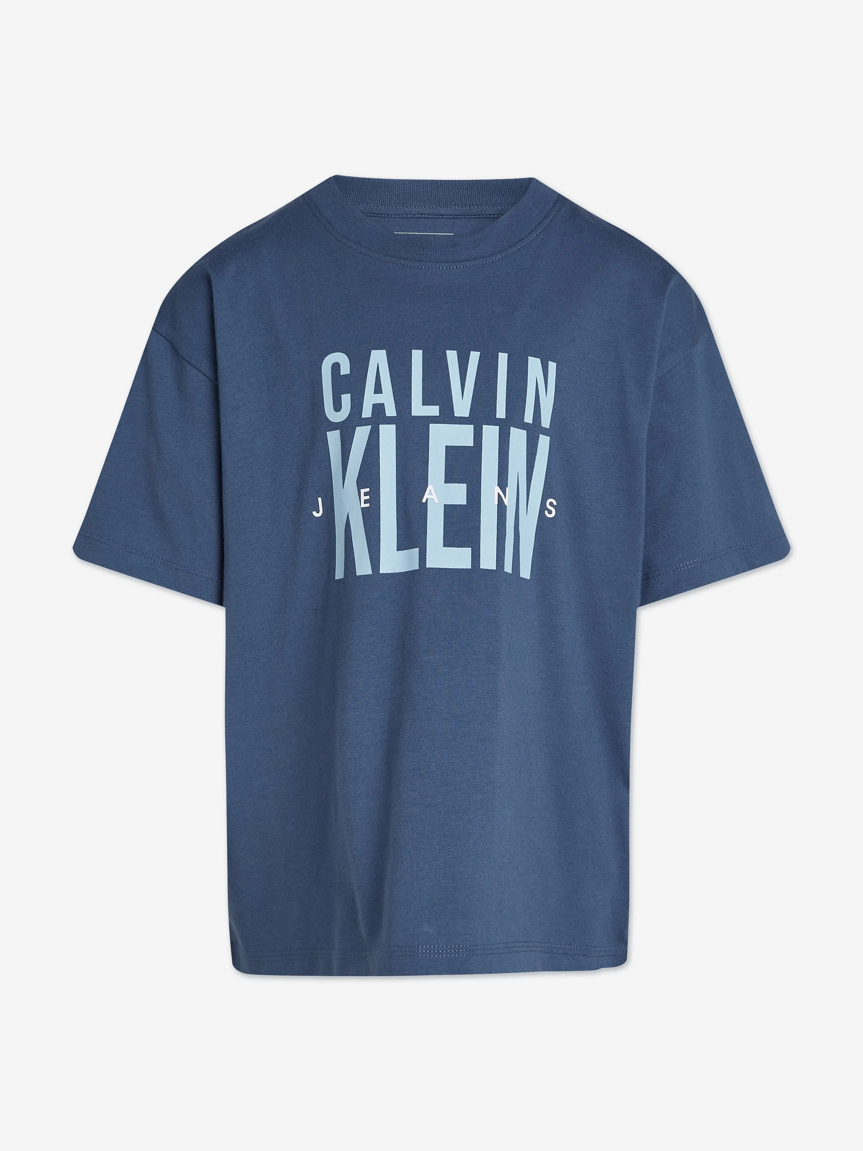 Boys Bold CKJ Graphic T-Shirt in Blue