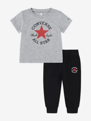 Boys Dissected CTP T-Shirt and Pants Set in Black