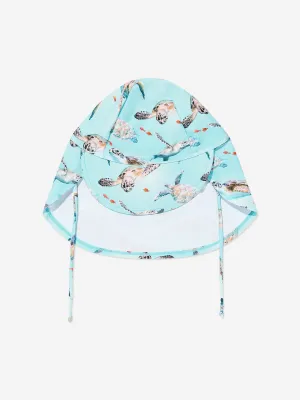 Boys Nando Turtles Sun Hat in Blue (UPF50 )