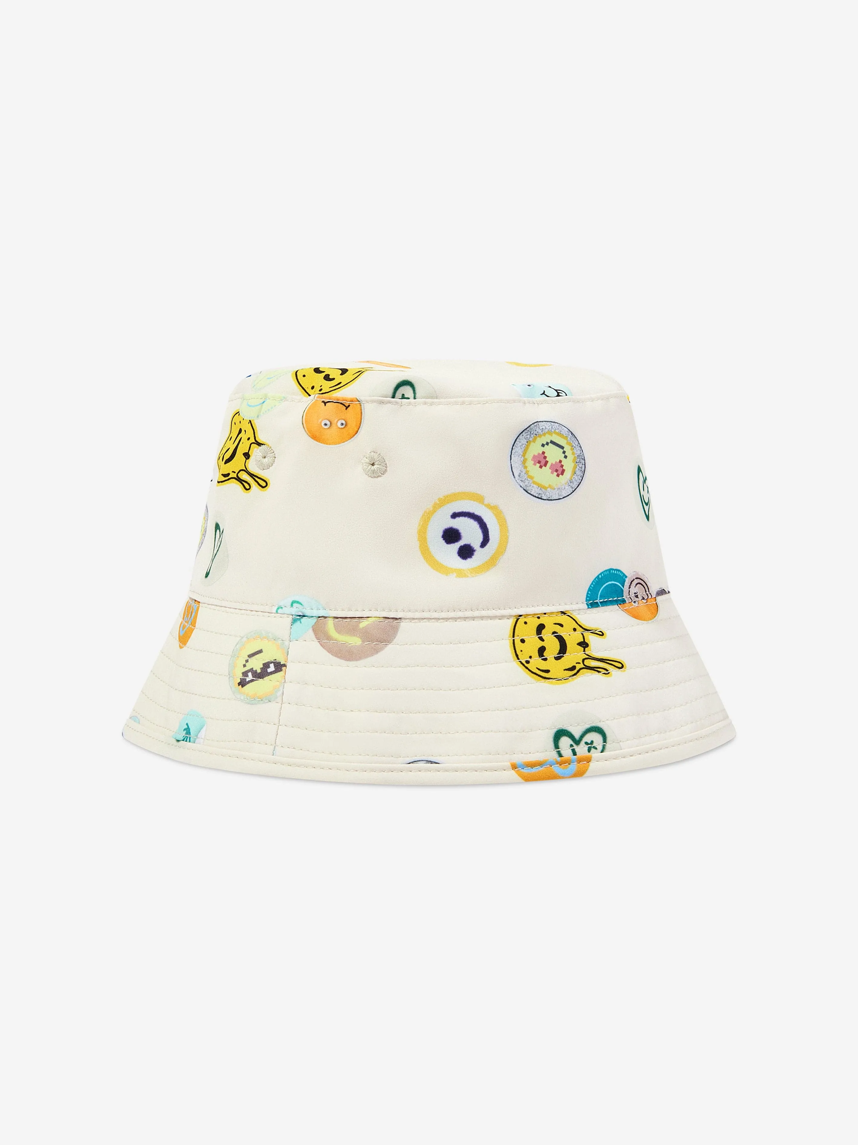 Boys Niks Sand Smile Bucket Hat in Ivory (UPF50 )