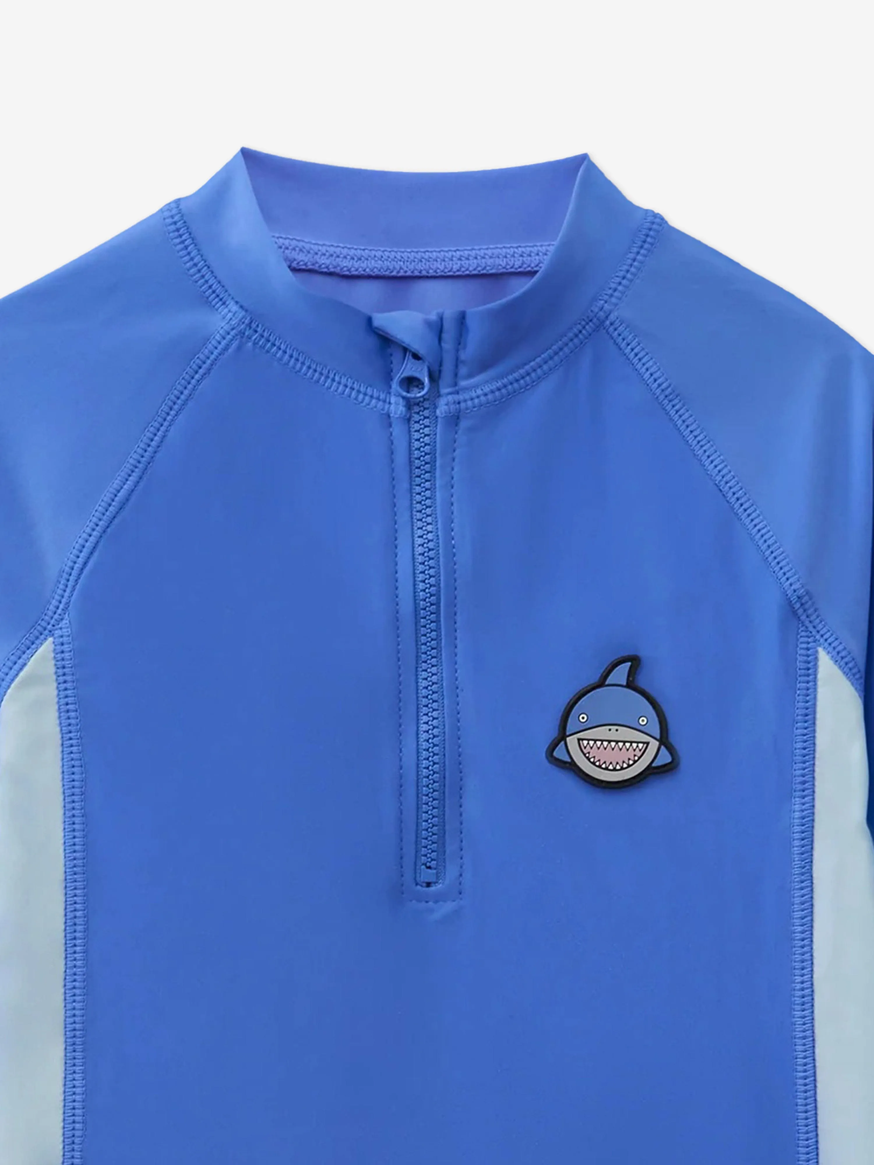 Boys Reef The Shark Sun Protective Rash Vest in Blue (UPF50 )