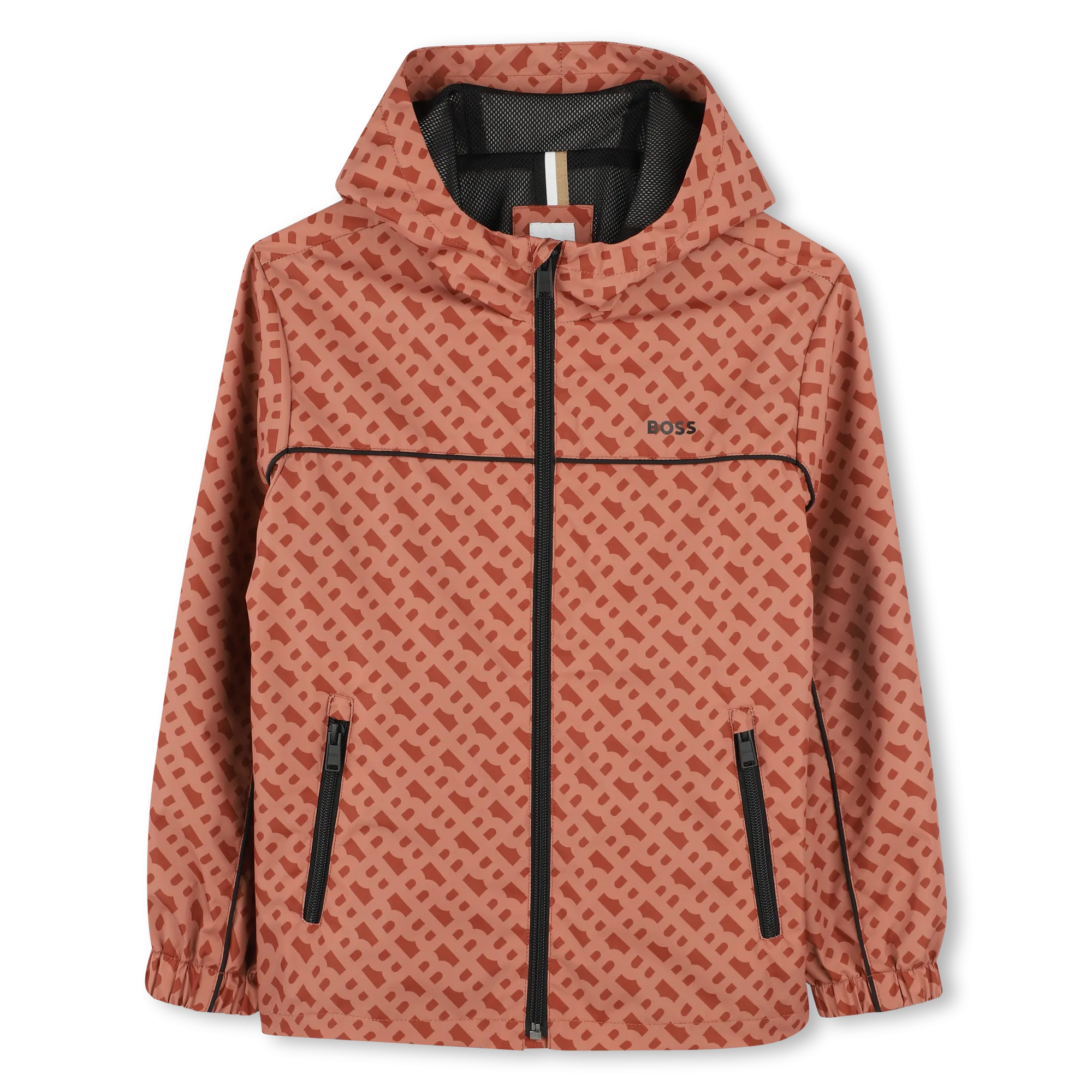 Chocolate Brown Hooded Windbreaker