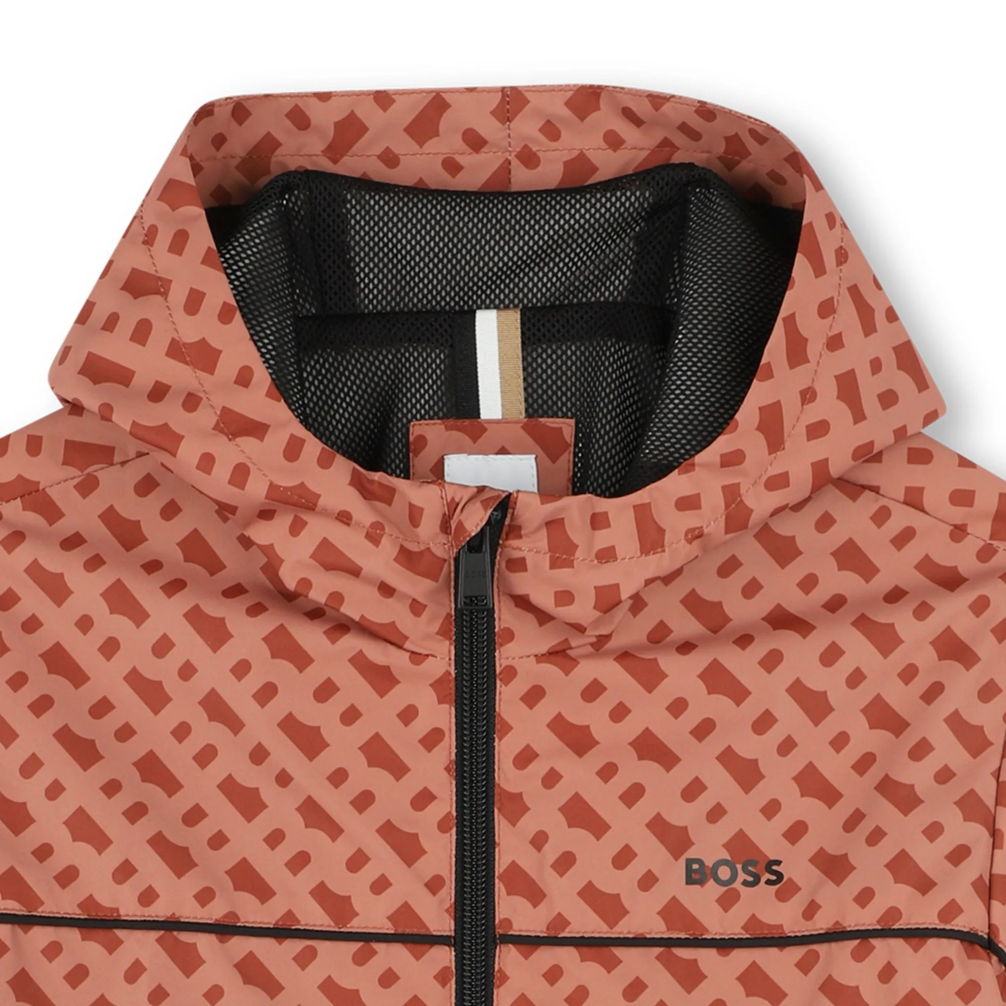 Chocolate Brown Hooded Windbreaker