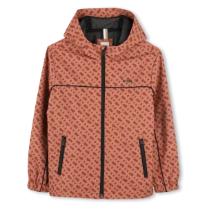 Chocolate Brown Hooded Windbreaker