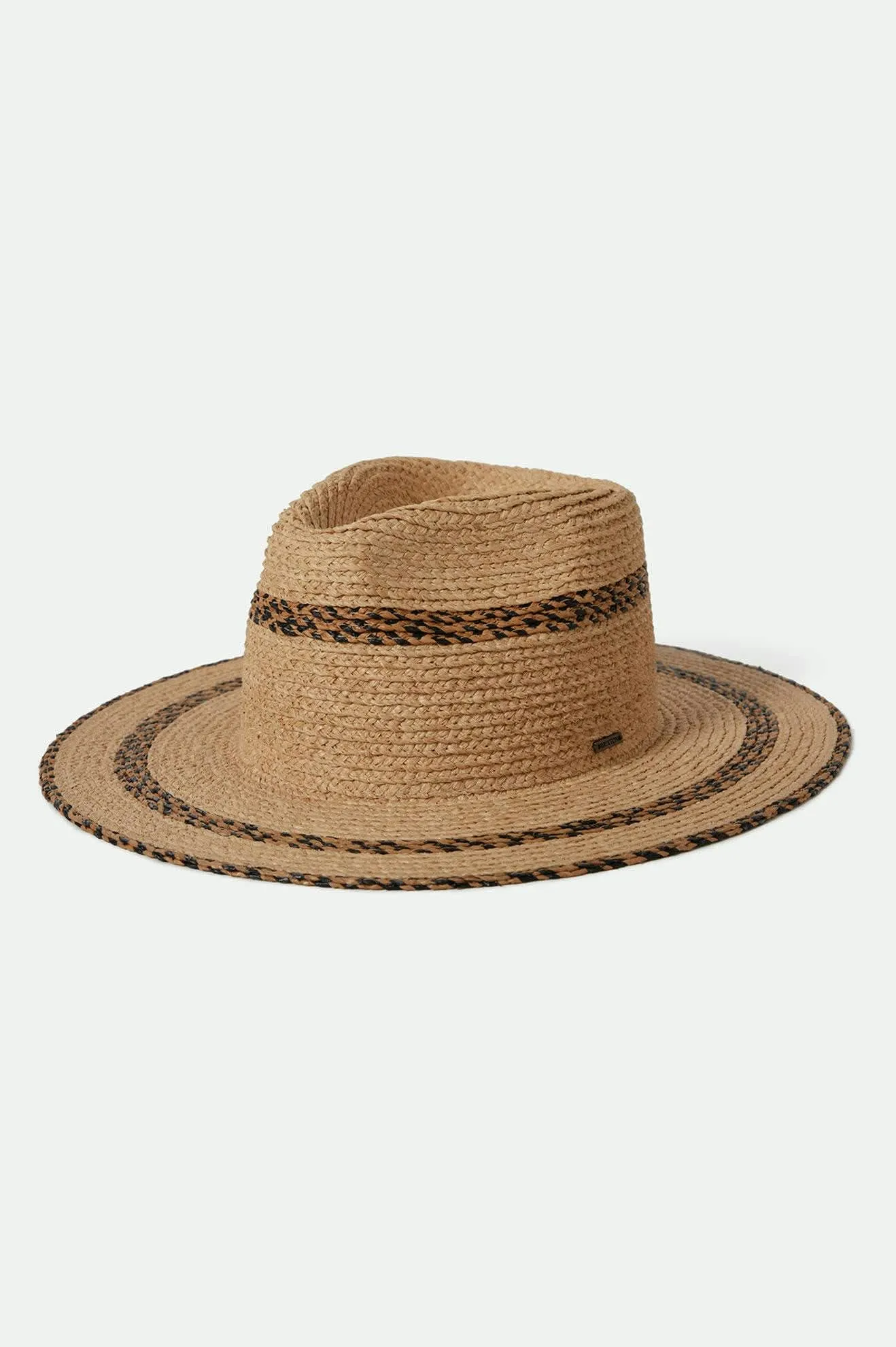 Cohen Straw Cowboy Hat - Tan/Black