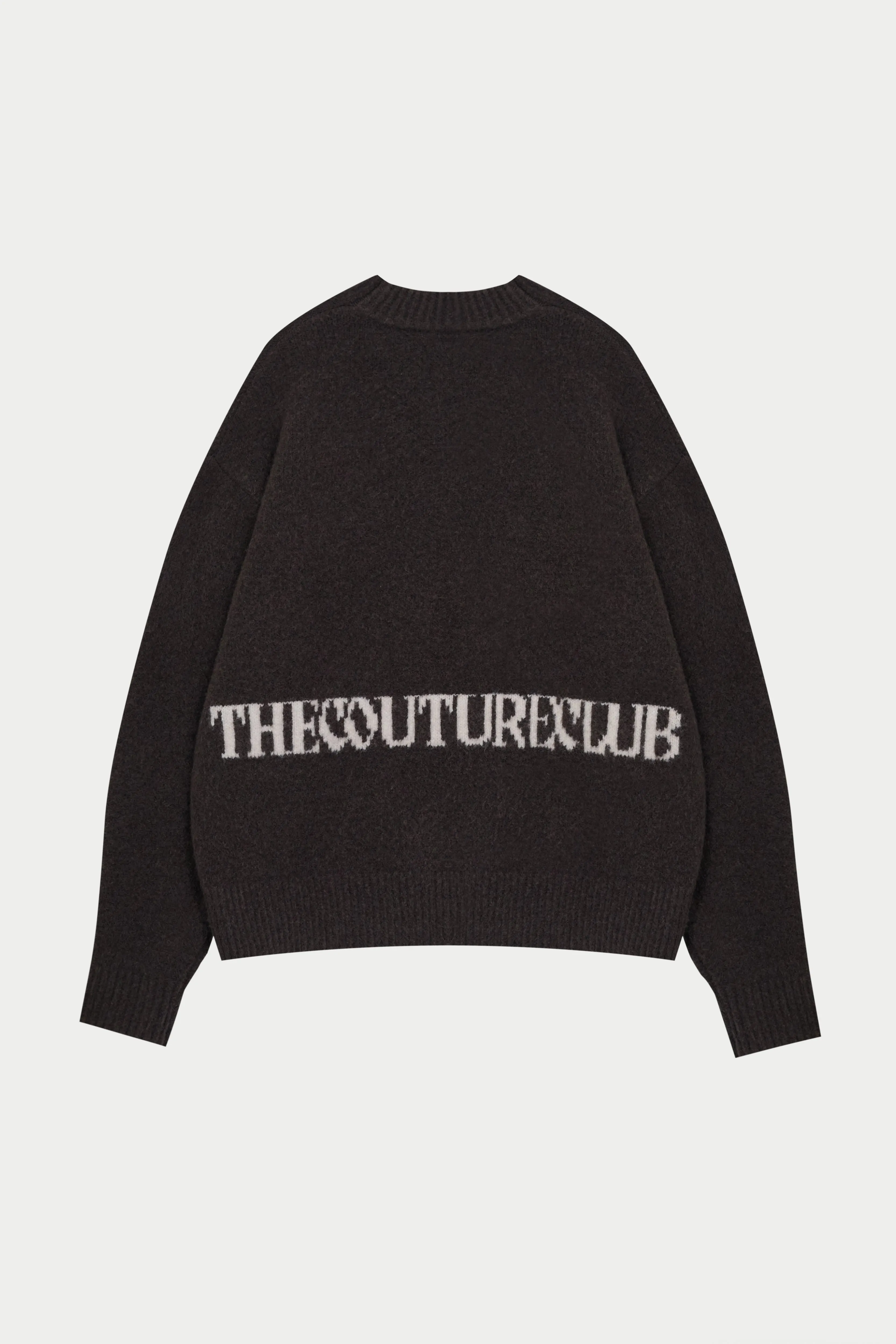 COPYRIGHT BRUSHED KNIT JUMPER - BROWN