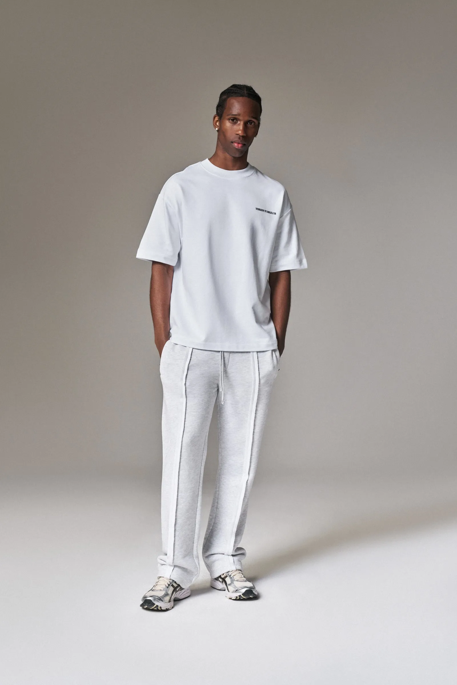 COPYRIGHT STRAIGHT LEG JOGGERS - GREY MARL