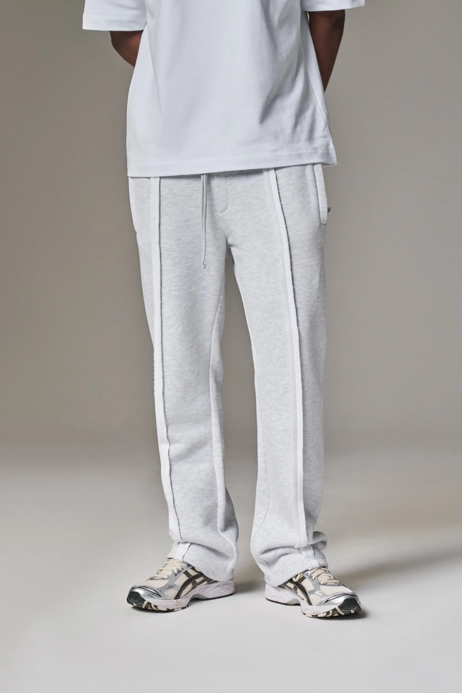 COPYRIGHT STRAIGHT LEG JOGGERS - GREY MARL