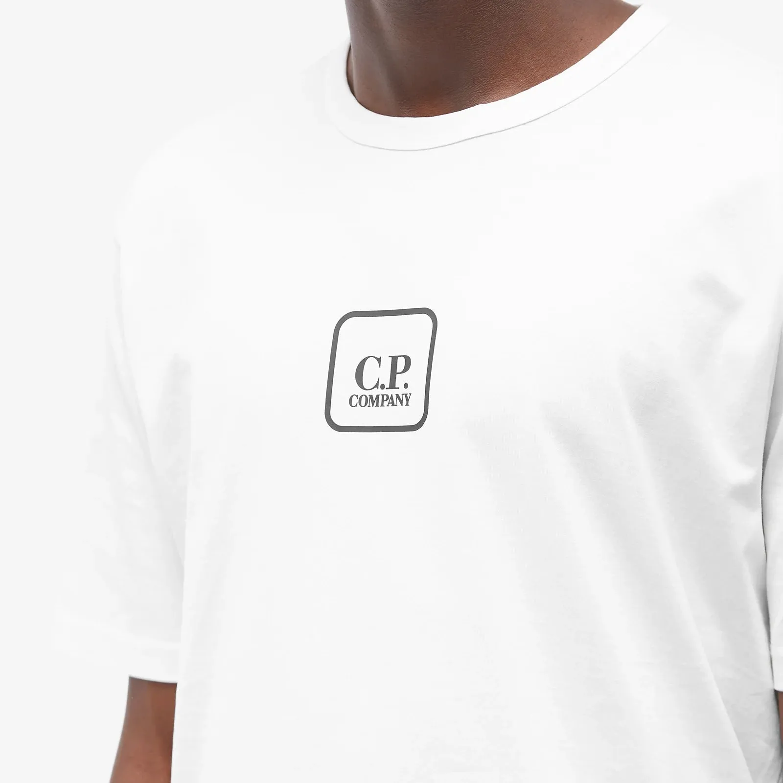 CP Company White Back Logo T-Shirt