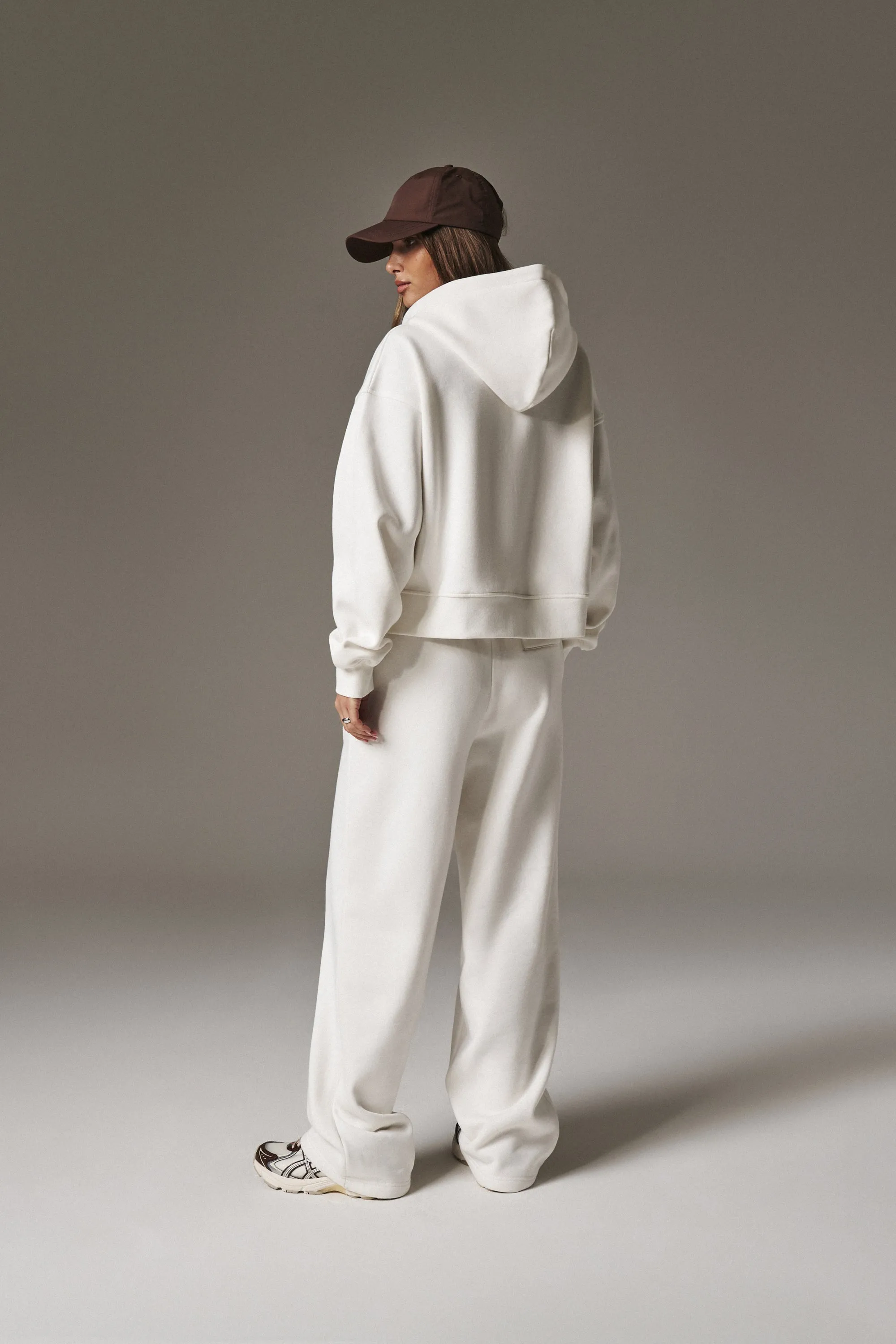 CTRE WIDE LEG JOGGERS - OFF WHITE
