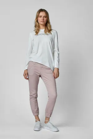 Cuffed Pink Clay Jeans