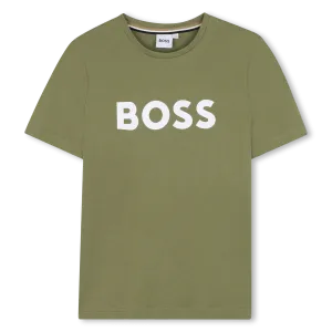Dark Green Logo Short Sleeve T-Shirt