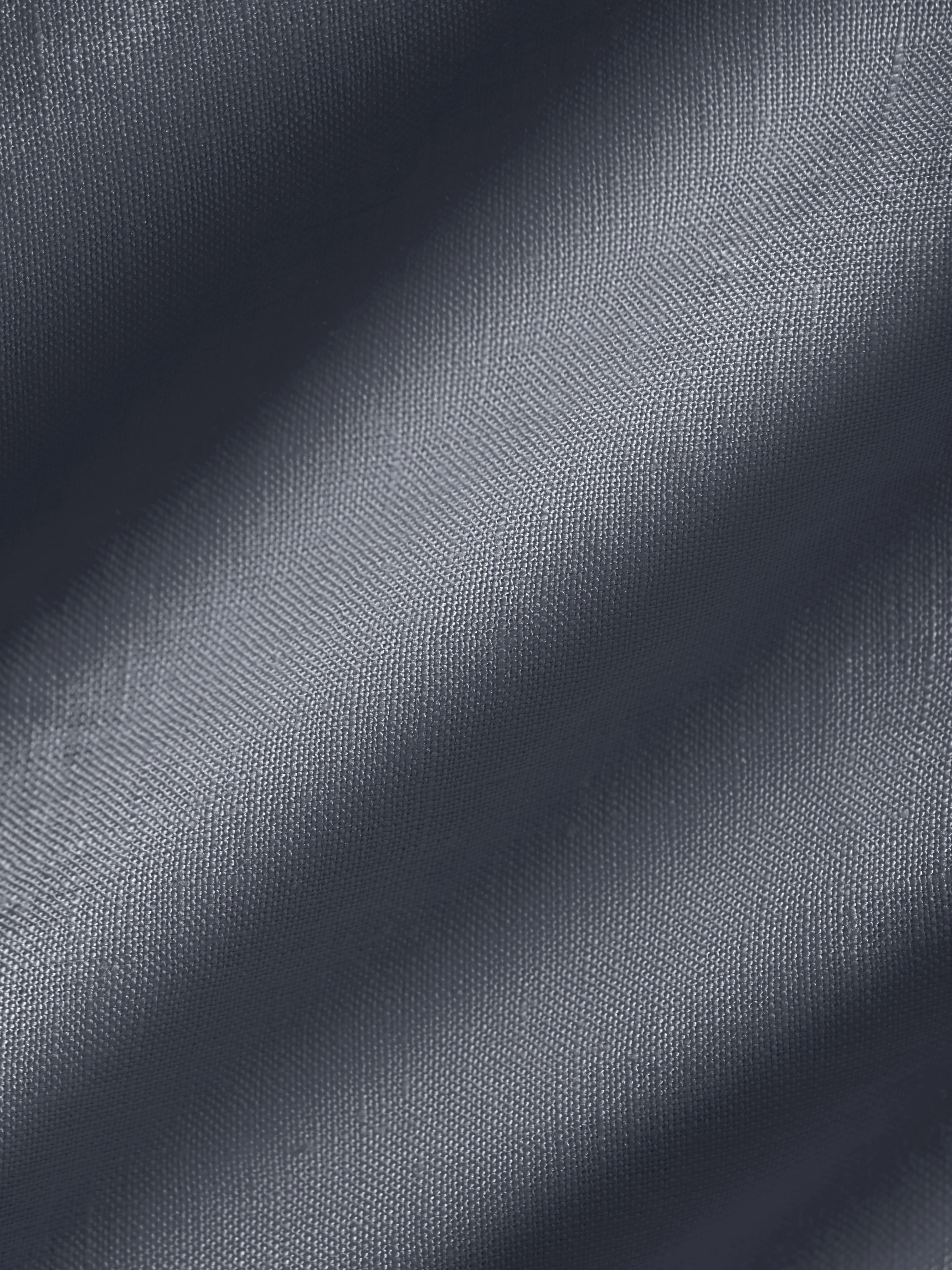 DNA Linen Mandarin Collar Dress—atmosphere grey