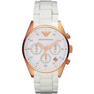 Emporio Armani Sportivo White Dial Women's Watch AR5920