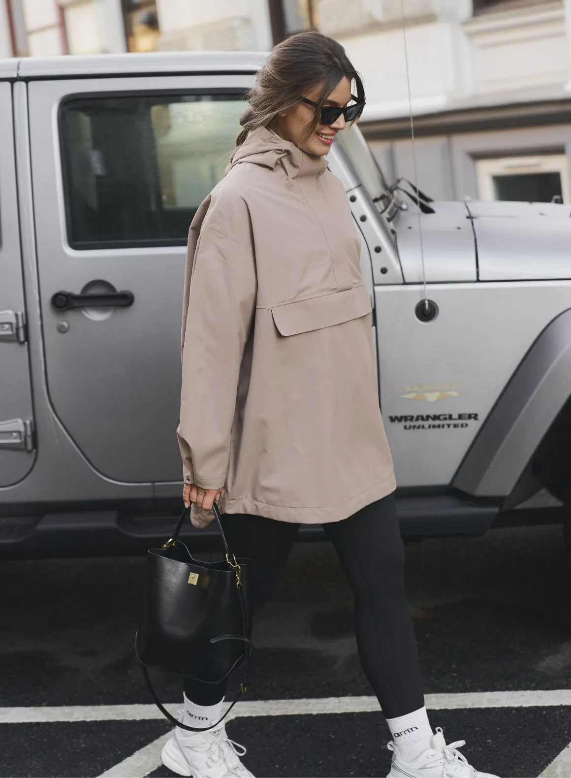 Espresso Waterproof Oversized Anorak