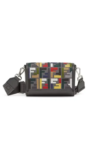 FF Embroidery Compact Bag - Multicolor