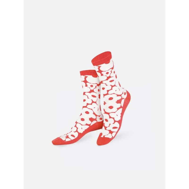 Flower Power Socks Red