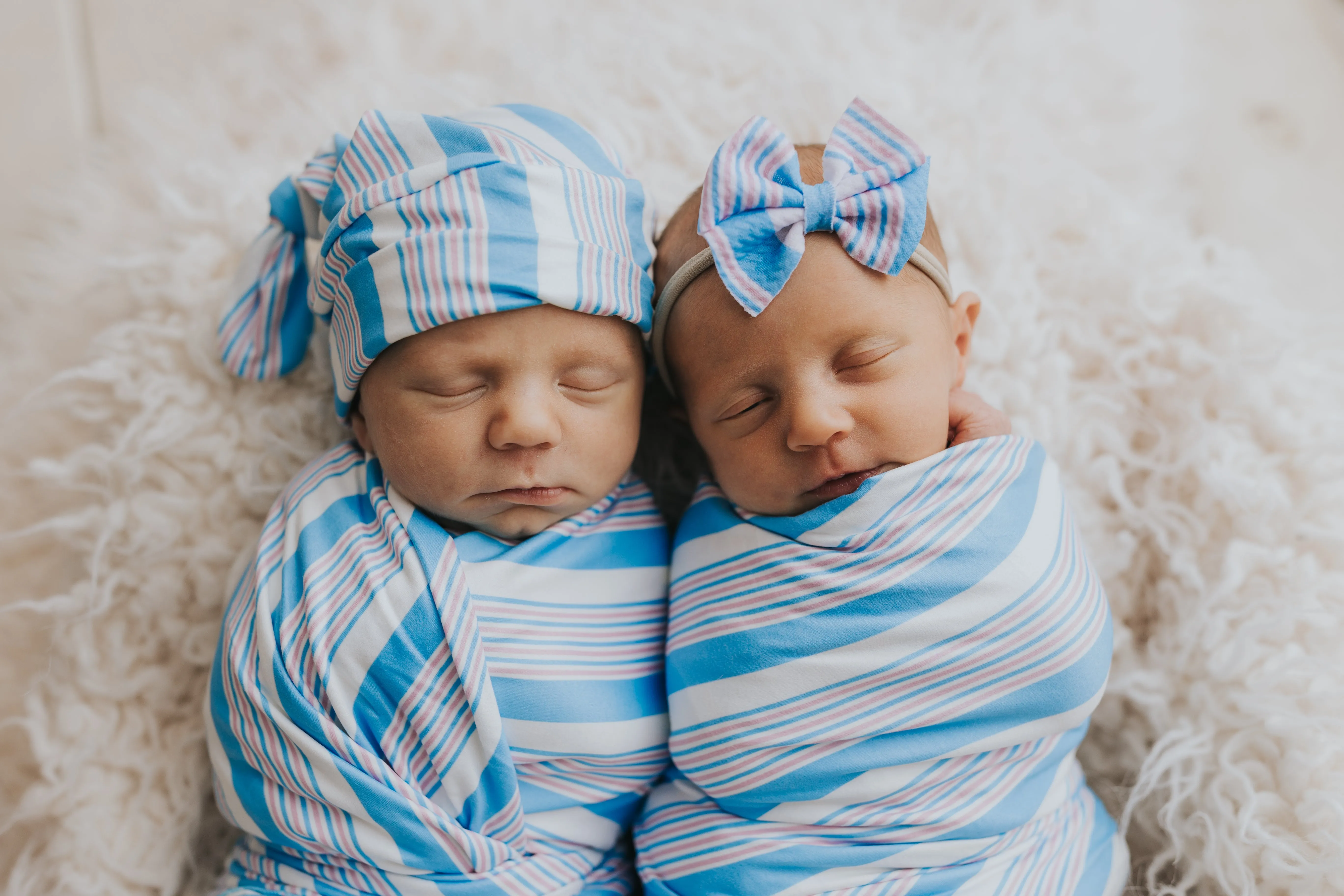 Fresh Stripes Swaddle Blanket Set