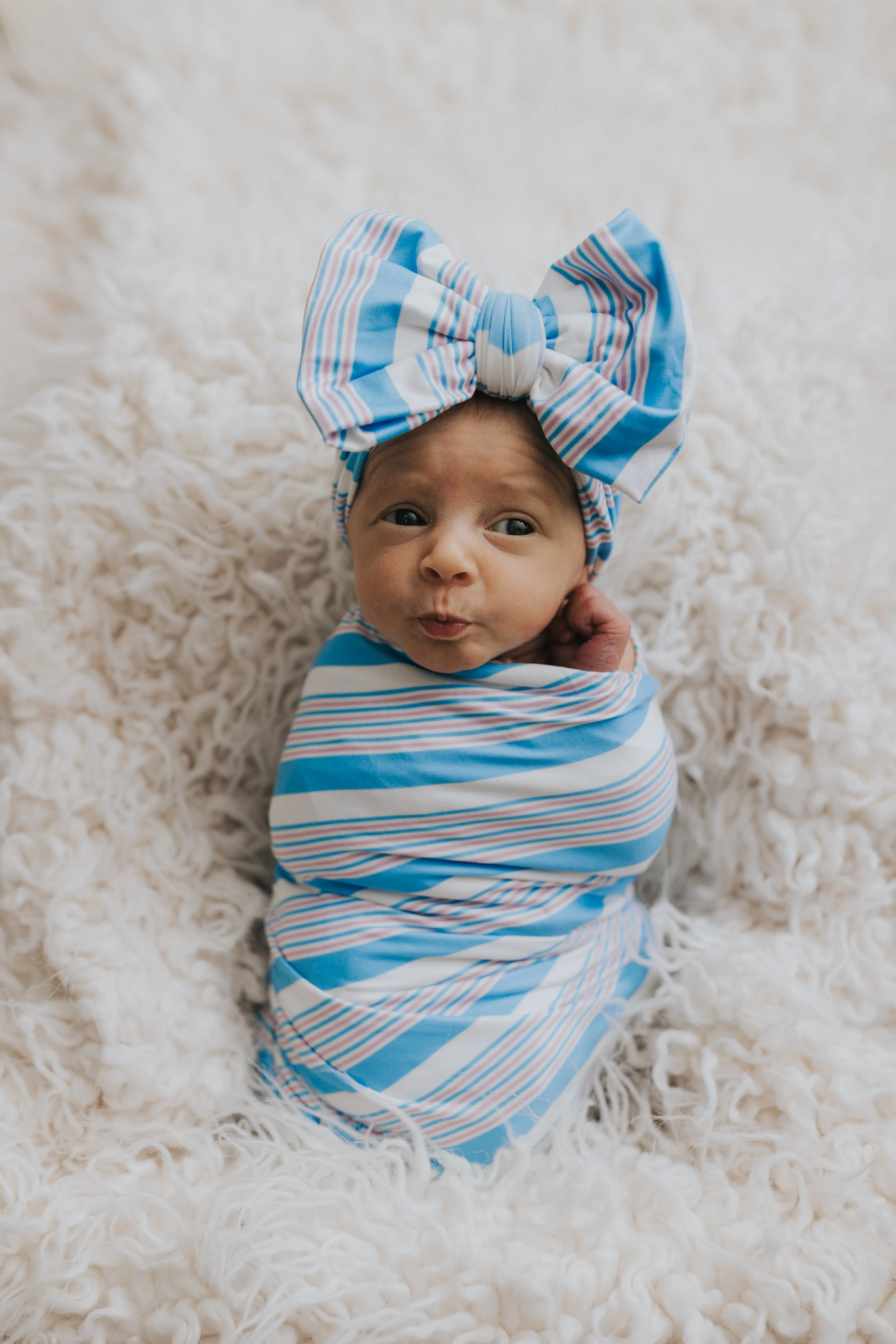 Fresh Stripes Swaddle Blanket Set