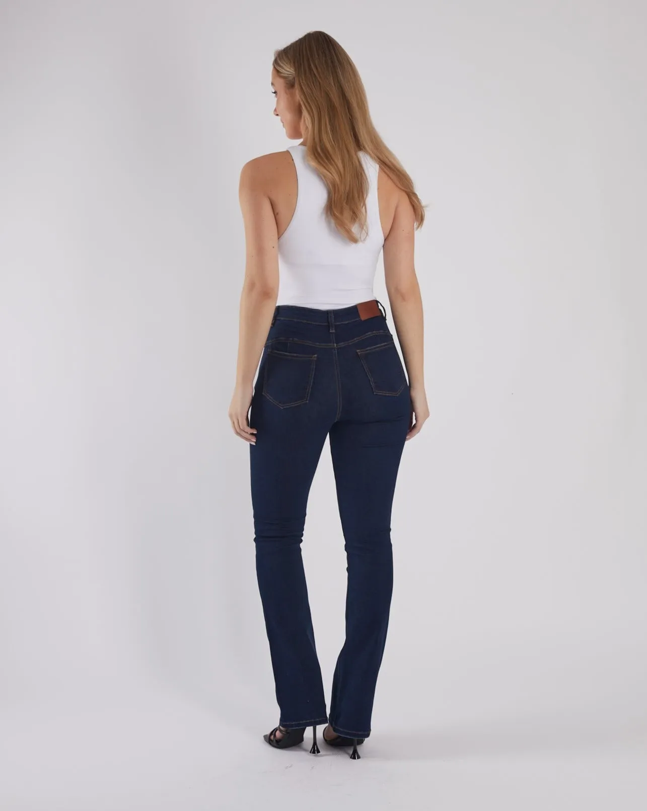Gina Hr Bootleg Indigo Blue