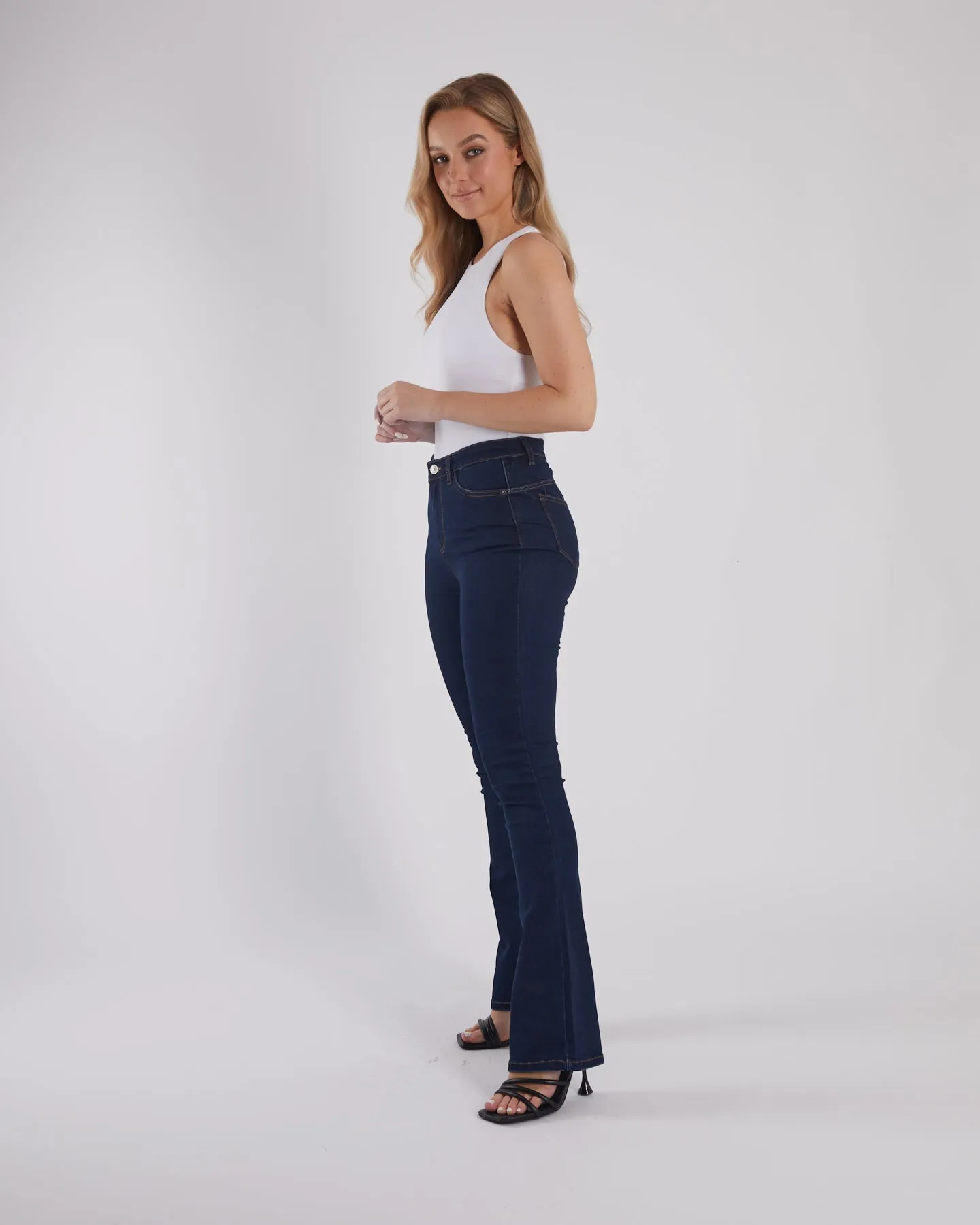 Gina Hr Bootleg Indigo Blue