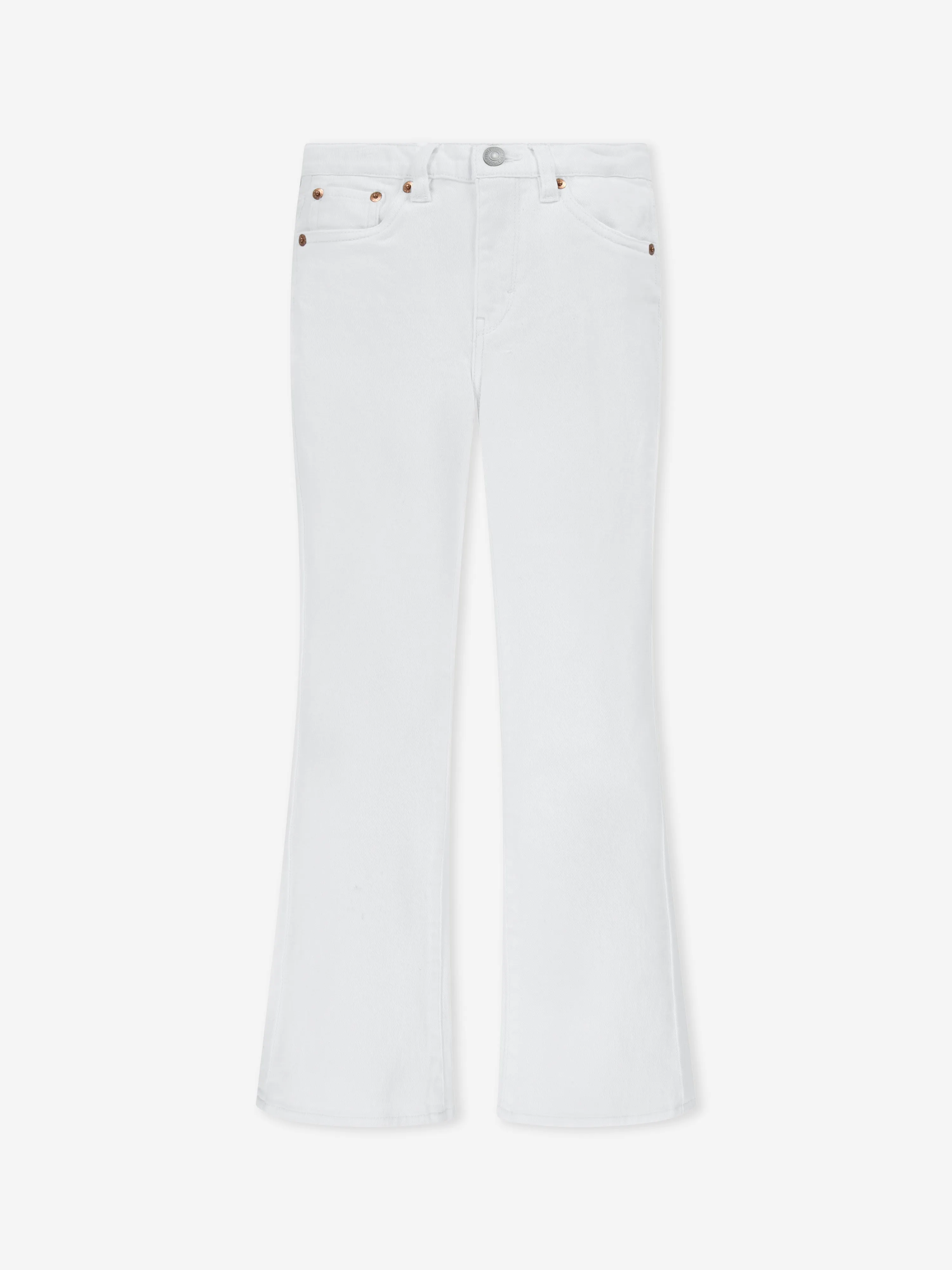 Girls 726 High Rise Flare Jeans in Ivory
