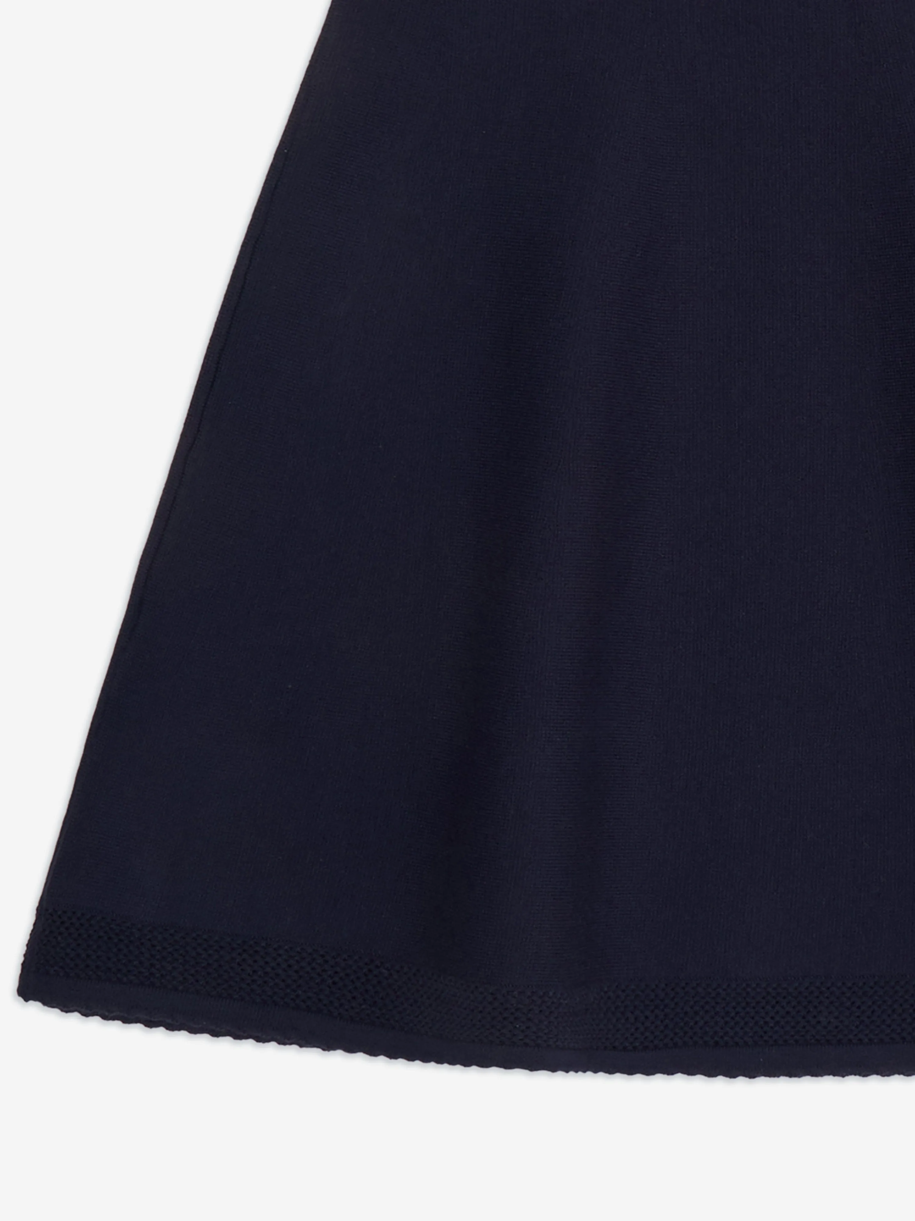 Girls Fine Knit Dress in Navy
