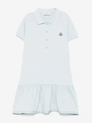 Girls Logo Polo Dress in Blue