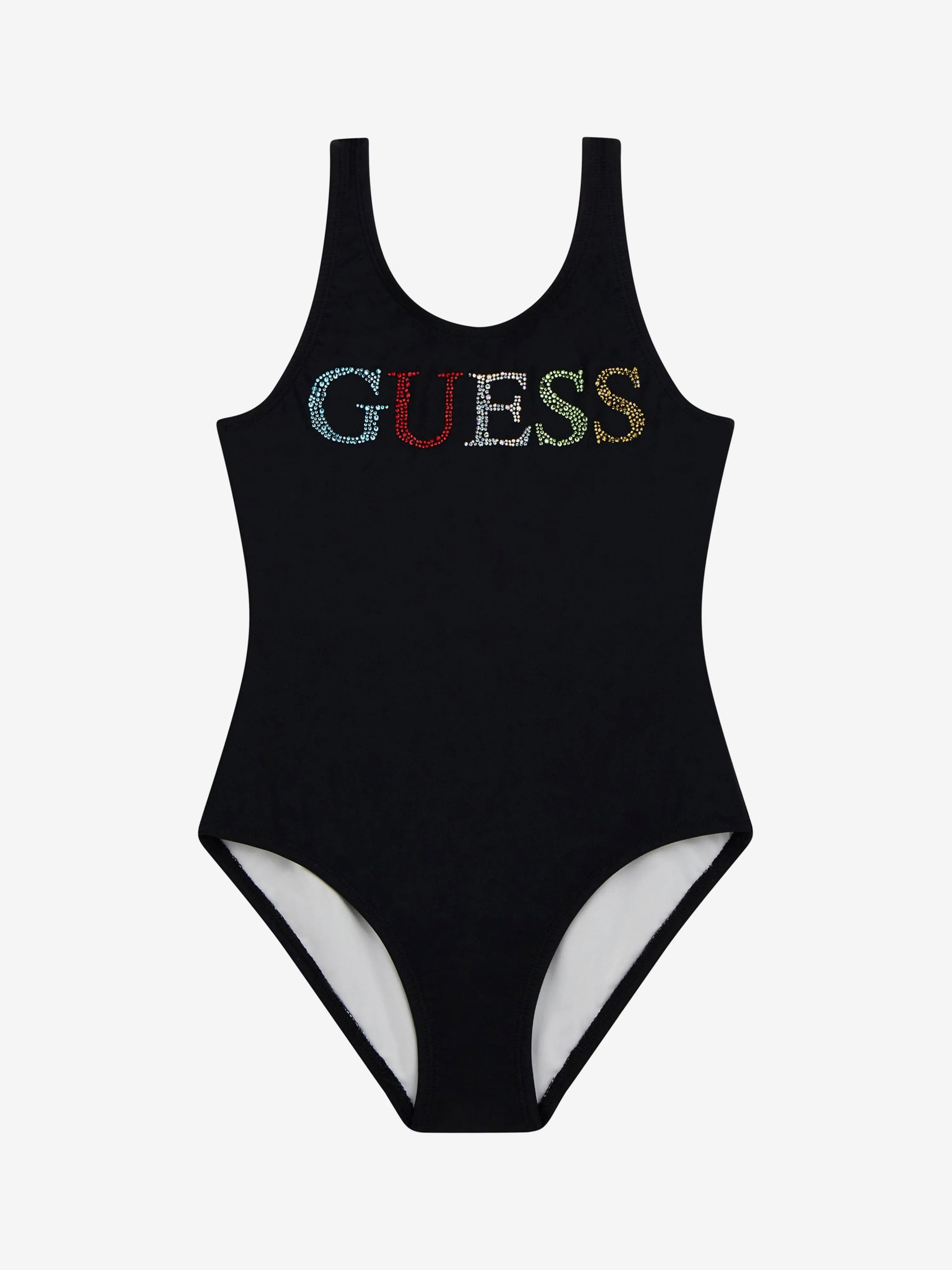 Girls Logo Swimsuit in Black