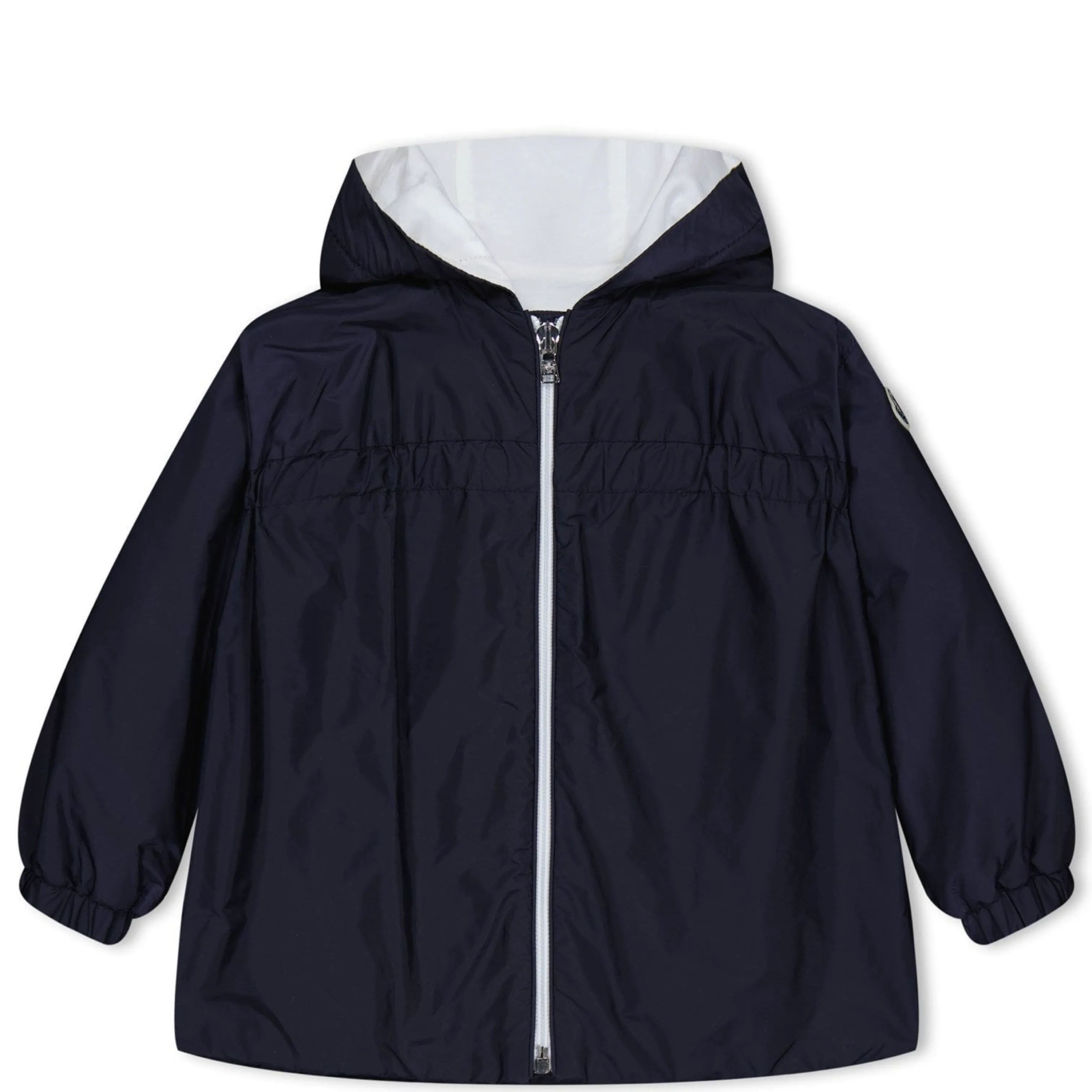 Girls Moncler Navy Raka Hooded Jacket