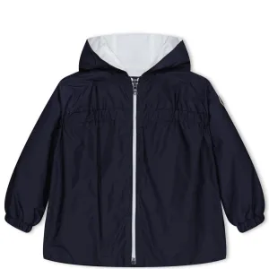 Girls Moncler Navy Raka Hooded Jacket