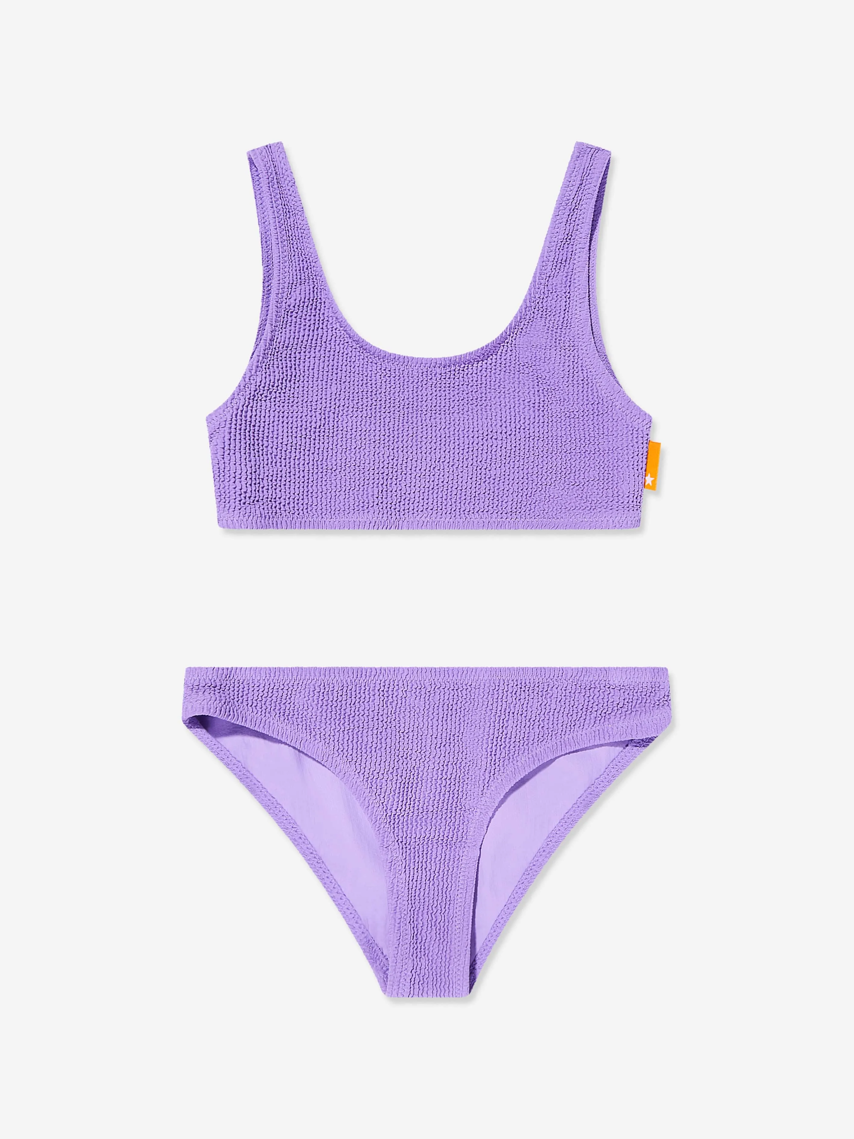 Girls Nola Solid Bikini in Purple (UPF50 )